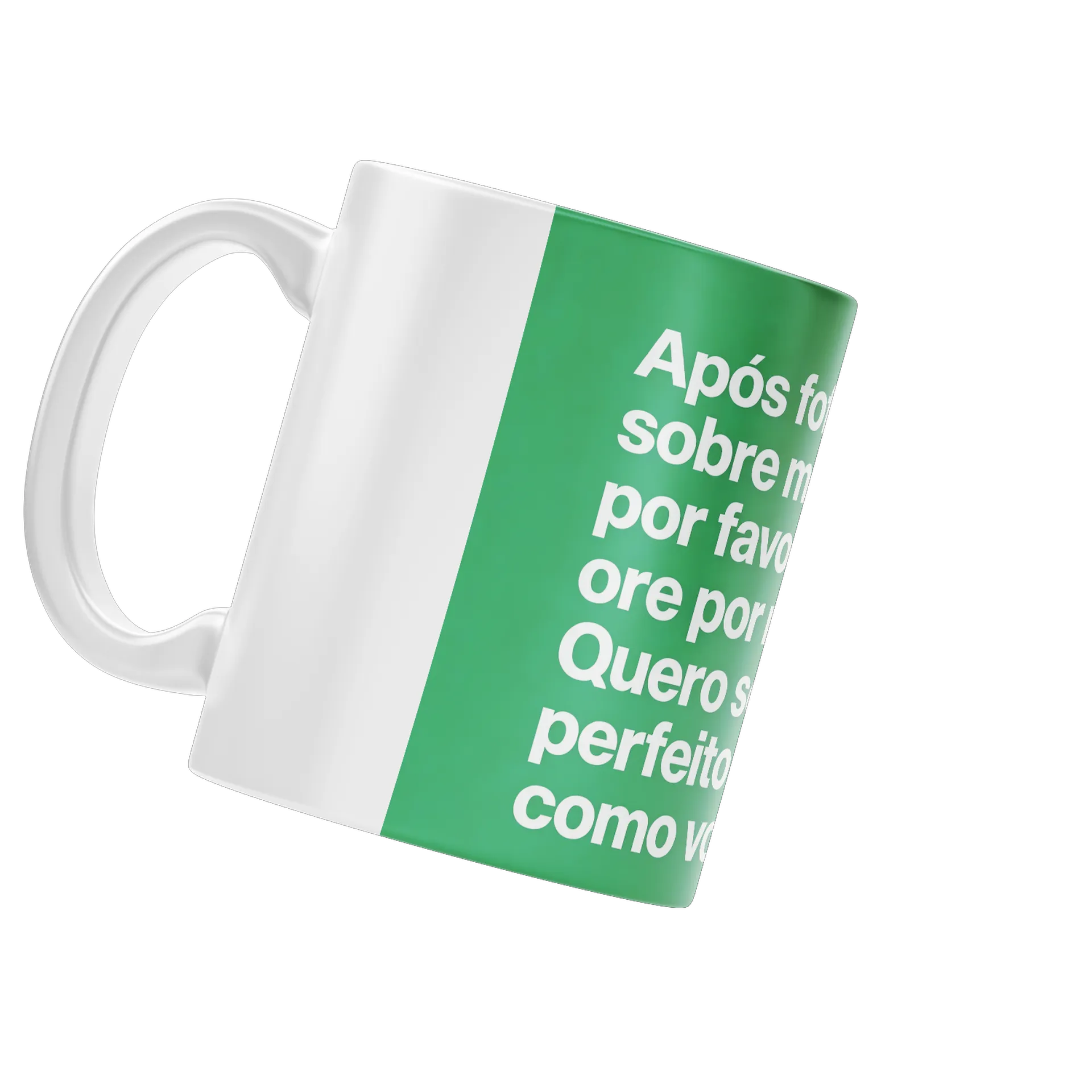 Caneca Estampa Frases Ref. Papel Verde 325ml de Pandora Brasil — imagem 3 de 4