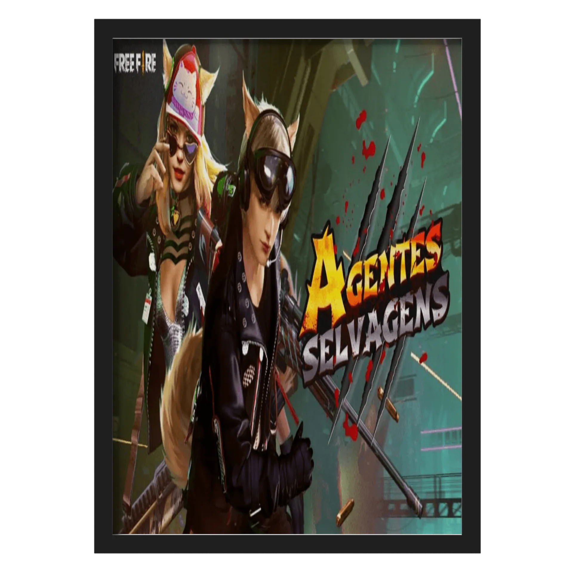 Quadro A3 personalizado FREE FIRE - Imagem 1