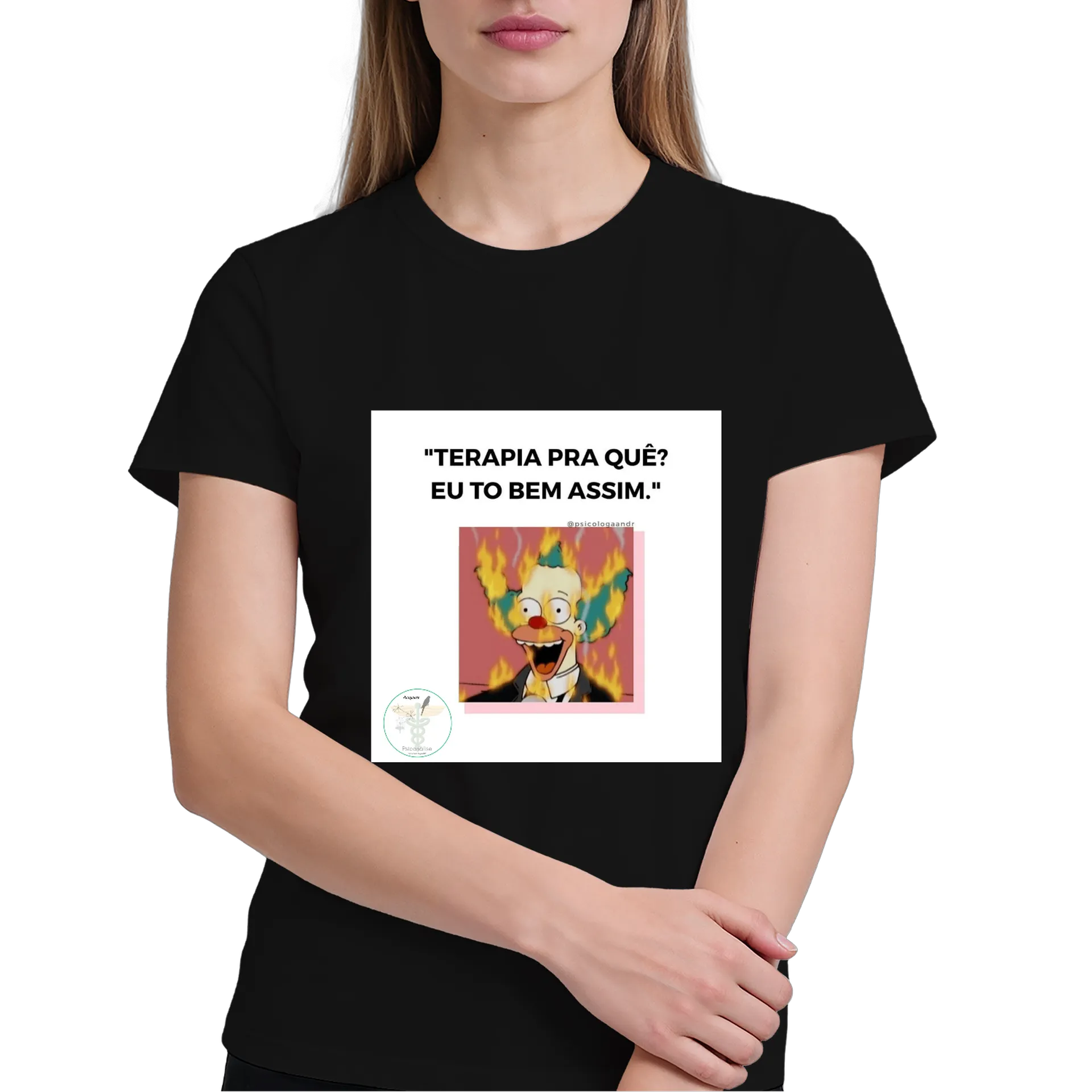 Camiseta Estampa Palhaço Fogo 100% Algodão - Imagem 4