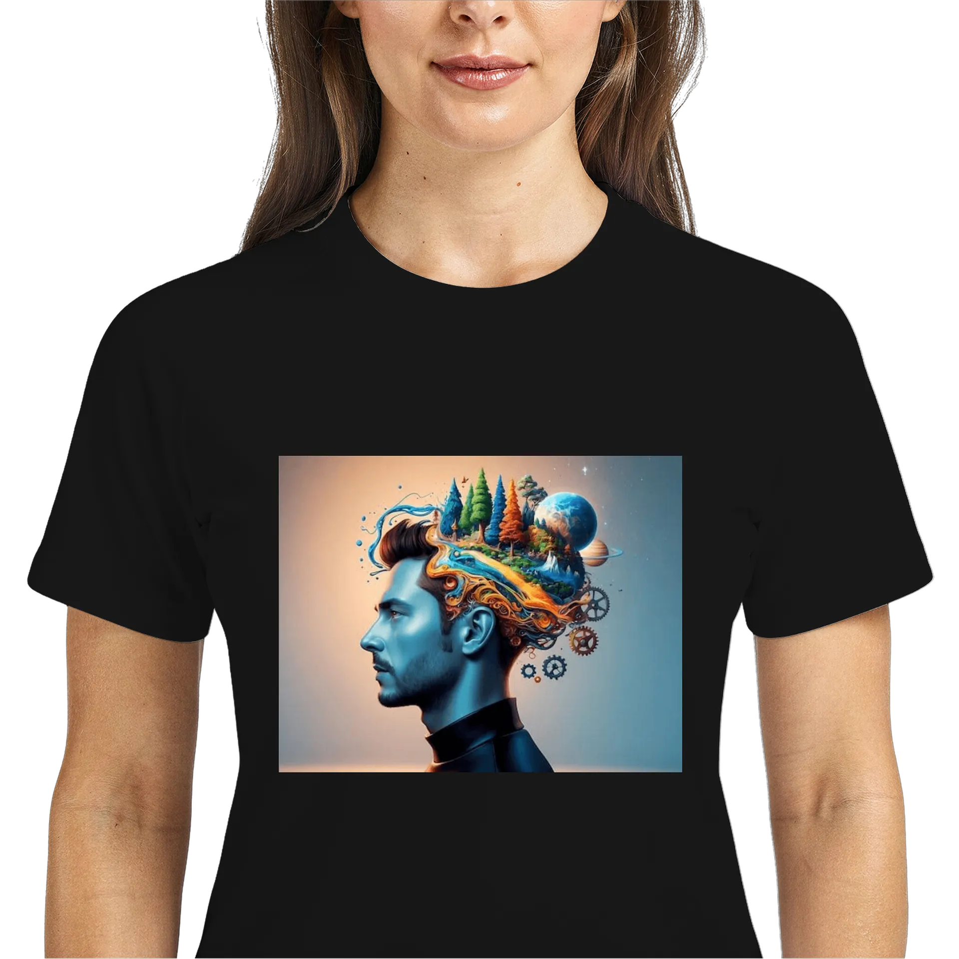 Camiseta Dry Fit Estampa Criativa Psicologia 100% Polyester - Imagem 3
