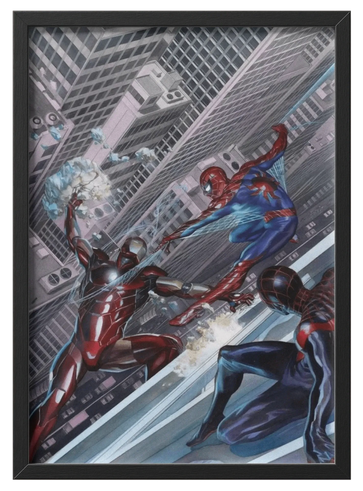 Quadro do homem aranha e homem de ferro  - Imagem 1
