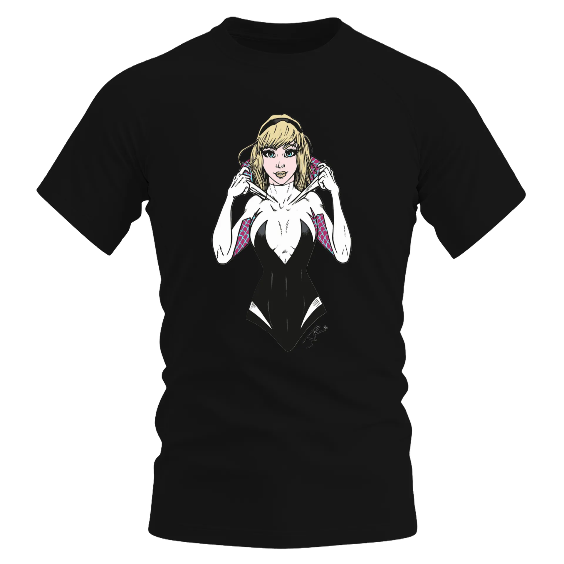 Camiseta Dry Fit Estampa Mulher Aranha 100% Algodão - Imagem 1