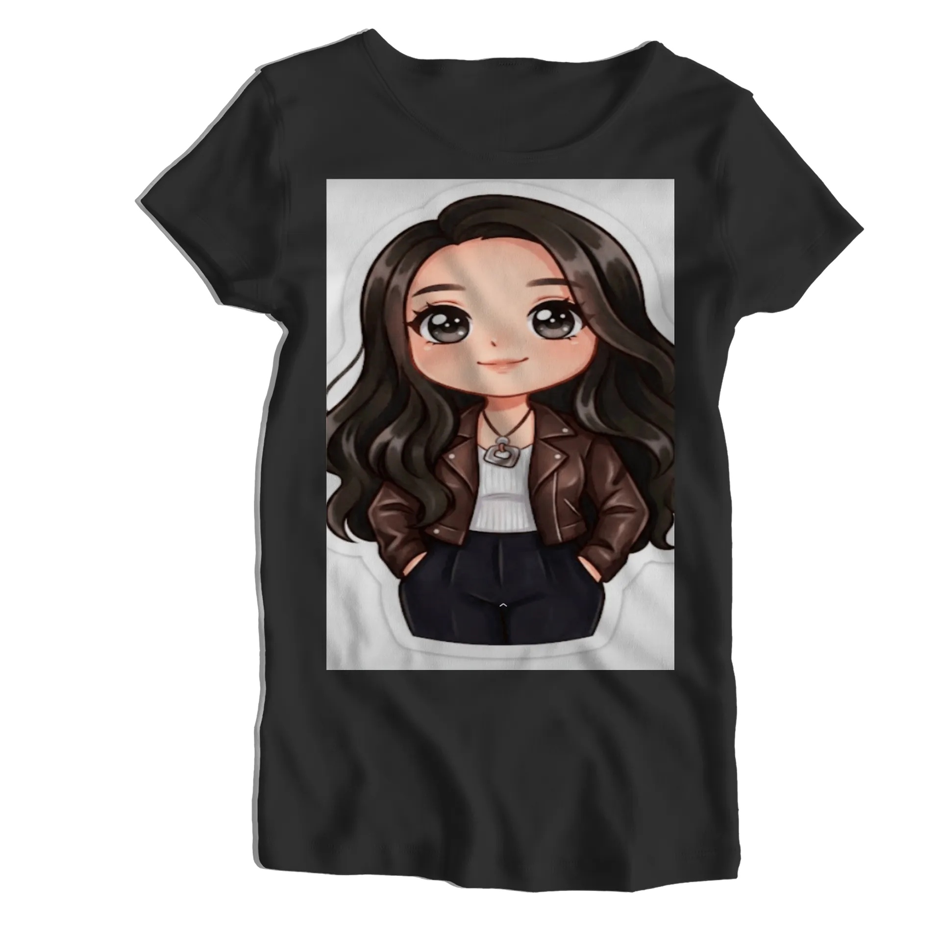 Camiseta Babylook Personagem Feminina Cartoon 100% Algodão - Imagem 1