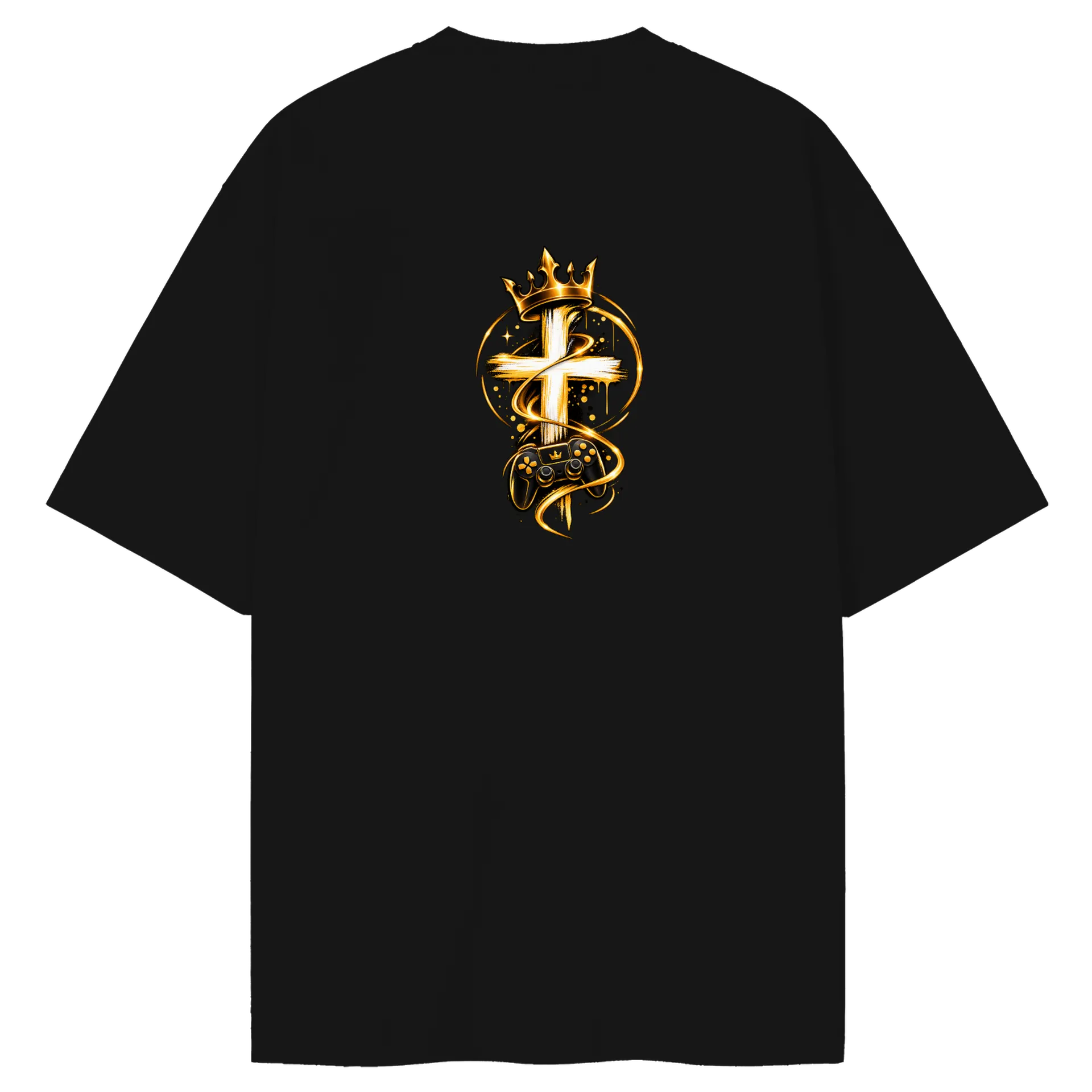 Camiseta Oversized Estampa Deus é a Minha Gameplay - Imagem 2