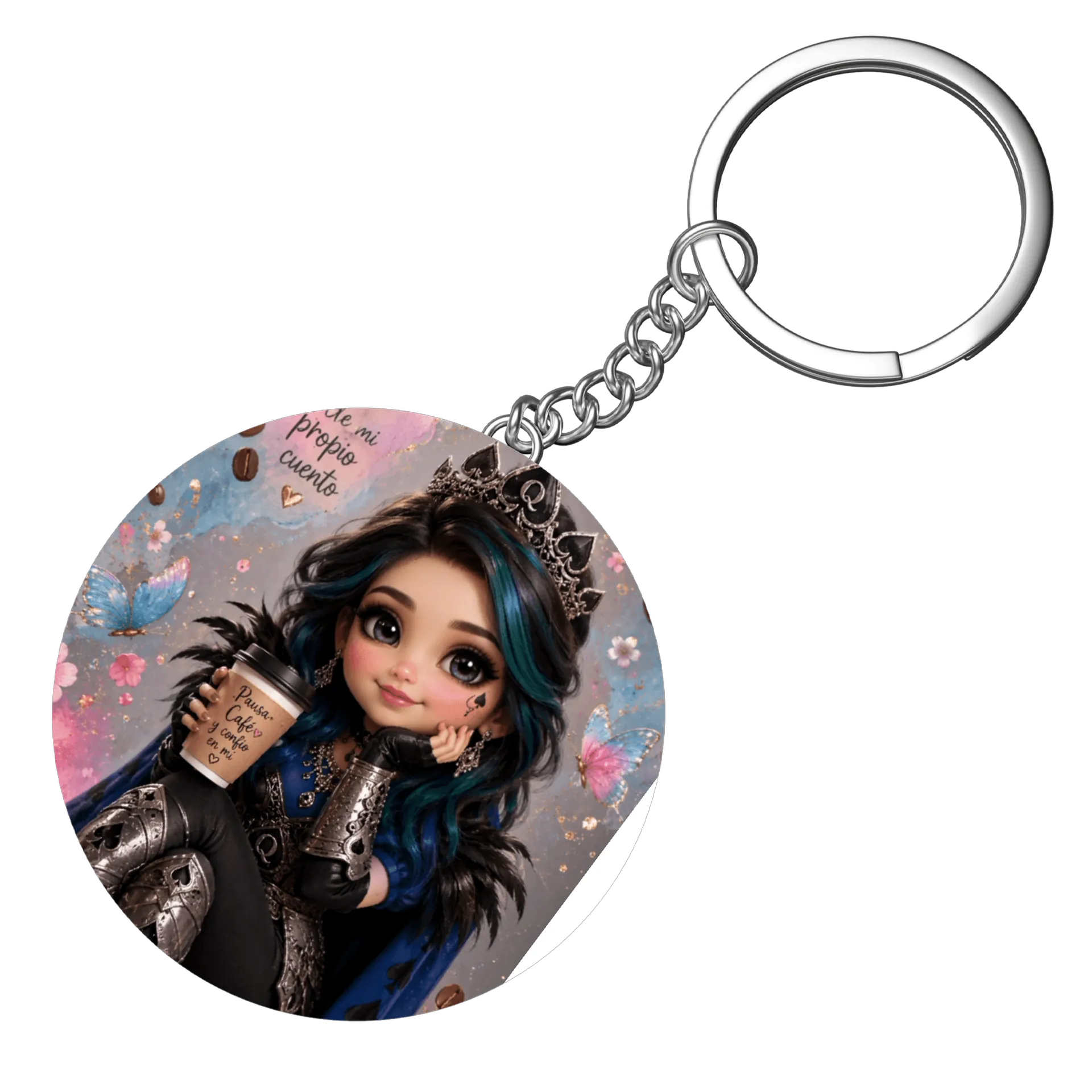 Chaveiro personalizado rainha de espadas - Imagem 3