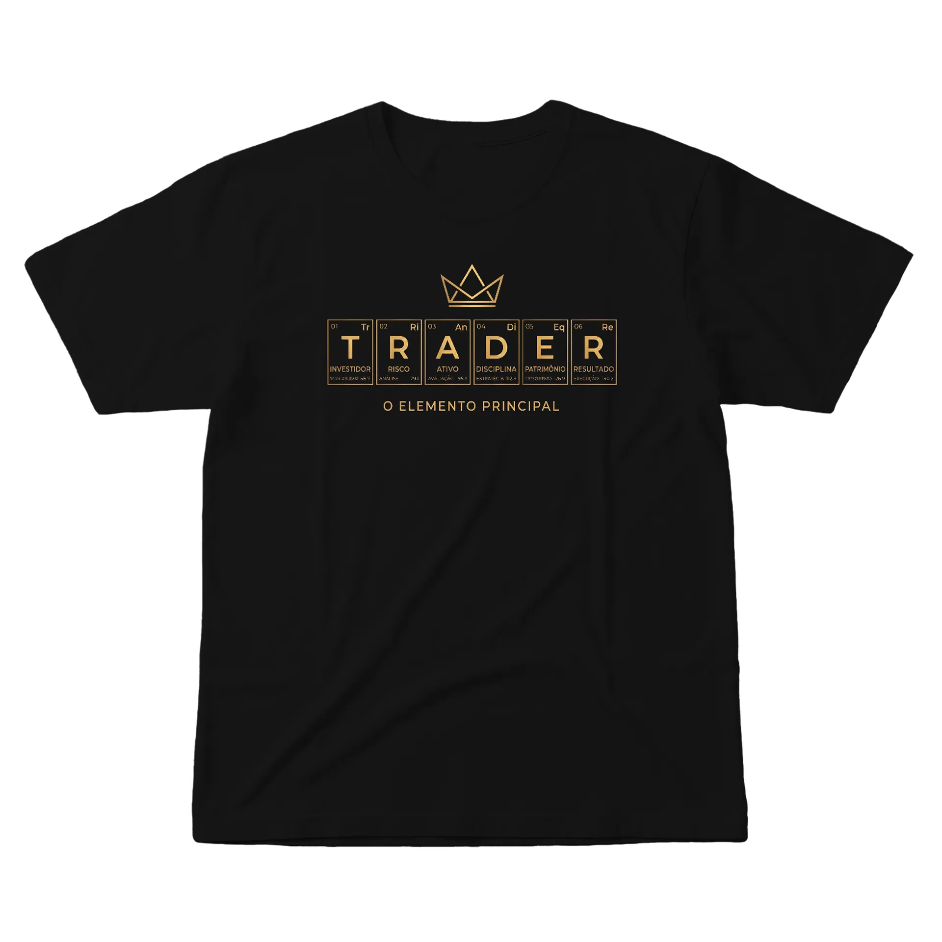Camiseta Trader O Elemento Principal 100% Algodão de UM DJ NA BOLSA