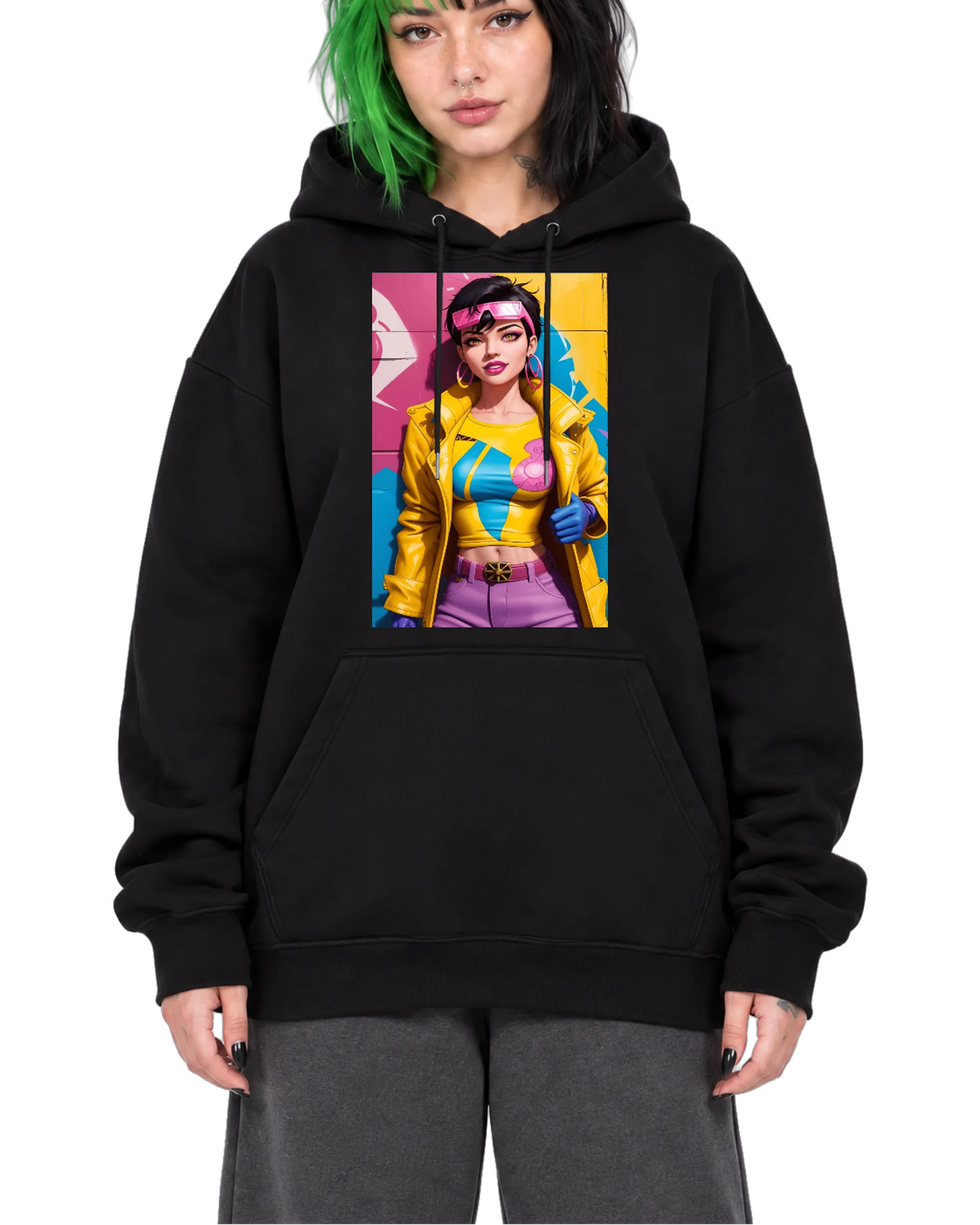 Blusa Moletom Canguru Personagem Cartoon Colorido Canguru - Imagem 1