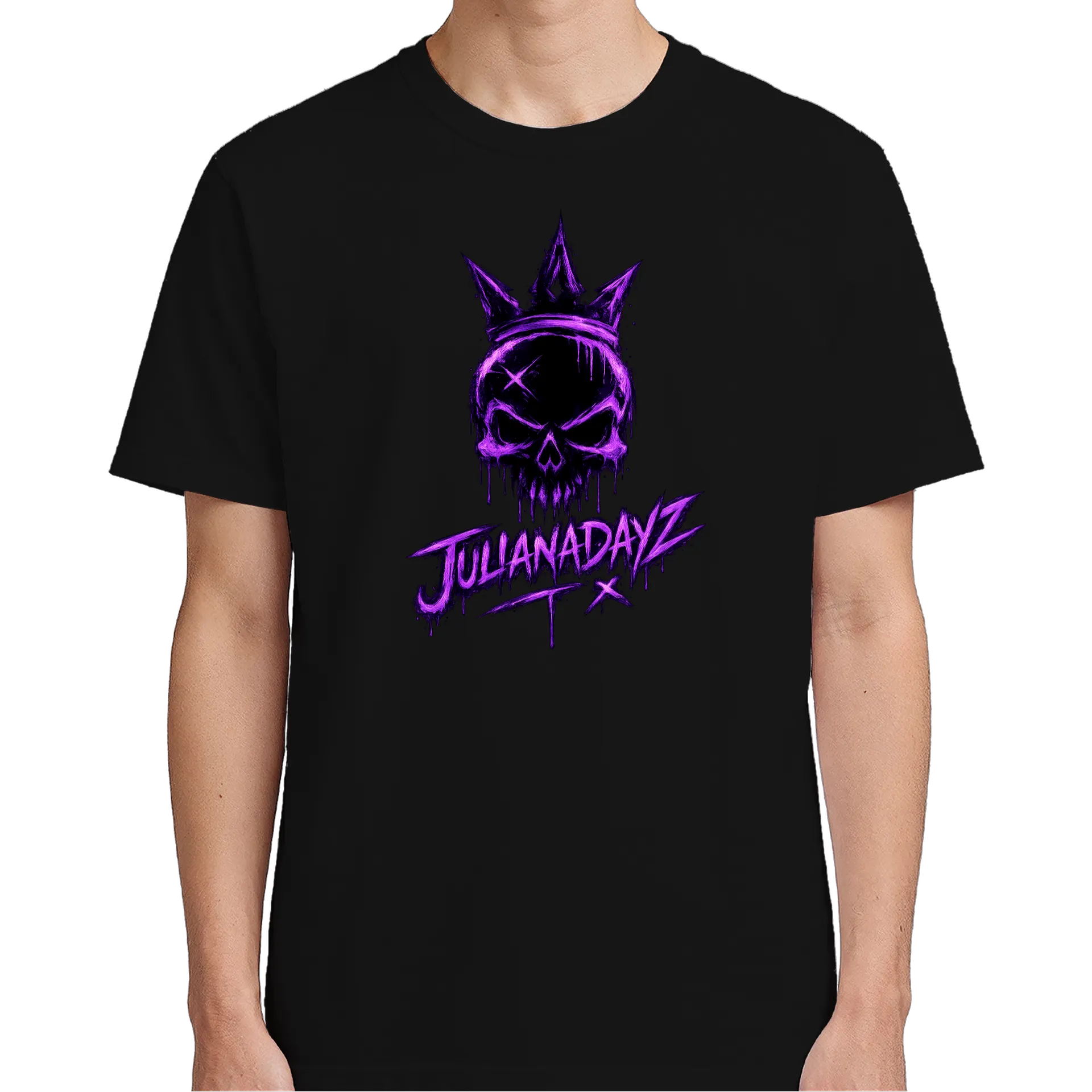 Camiseta Caveira Coroado Roxo - Imagem 5