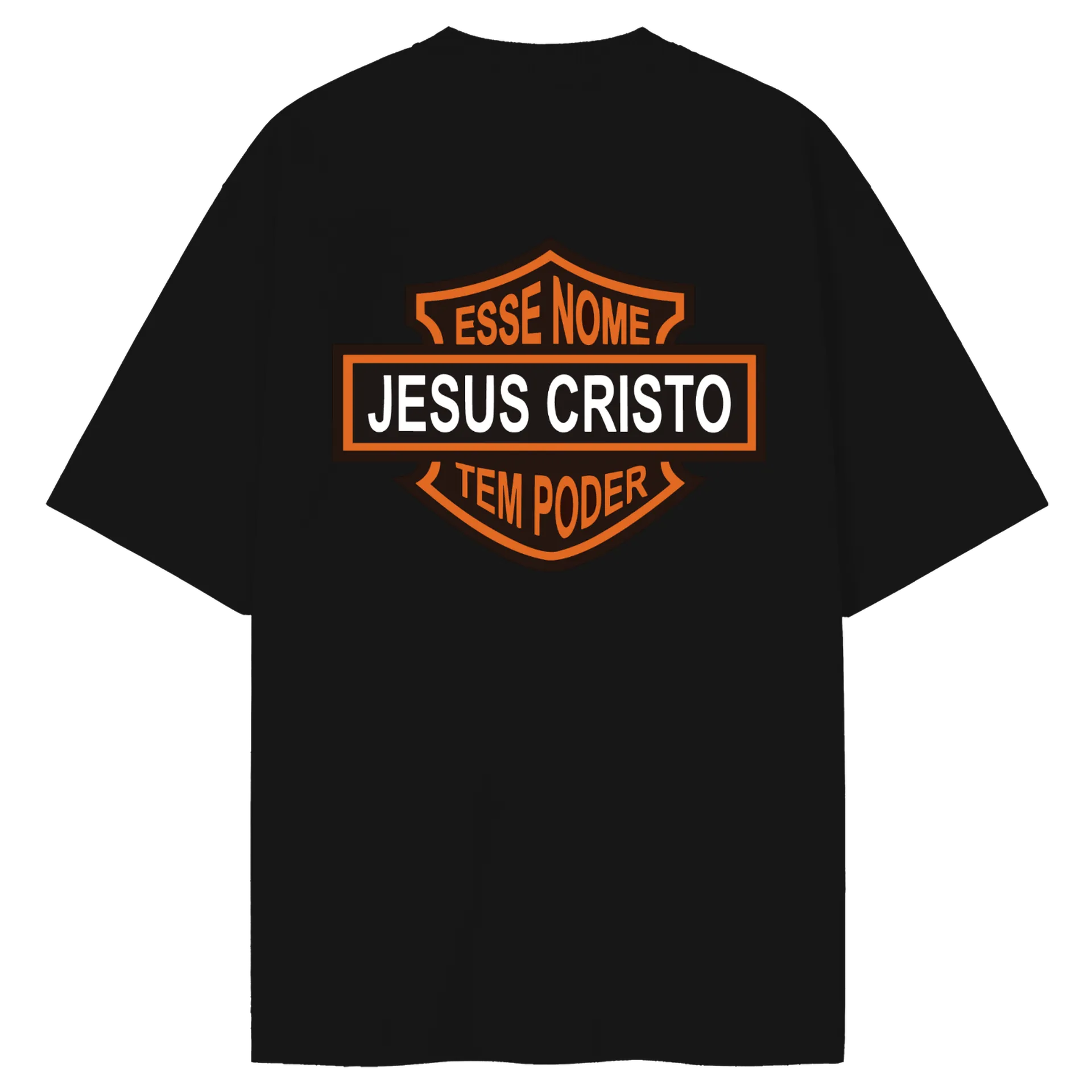 Camiseta Oversized Estampa Jesus Cristo 100% Algodão - Imagem 2