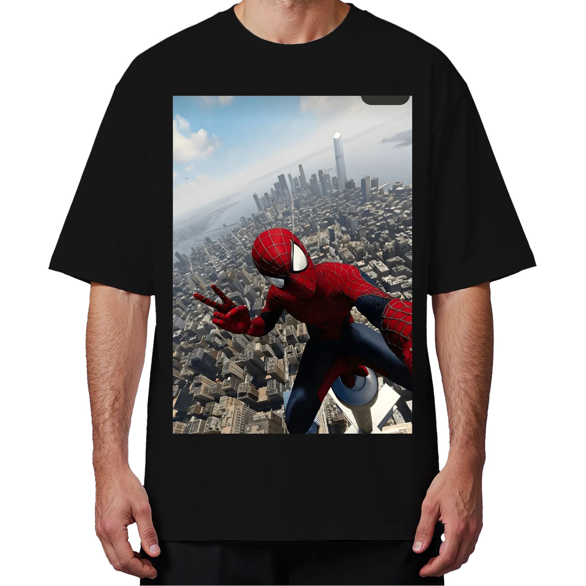 Camiseta Oversized Homem aranha 100% Algodão - Imagem 4