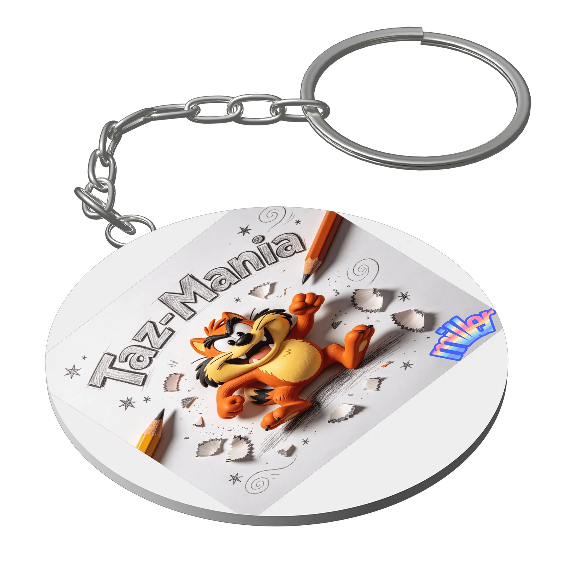 Chaveiro MDF Taz-Mania Personagem Cartoon - Imagem 1