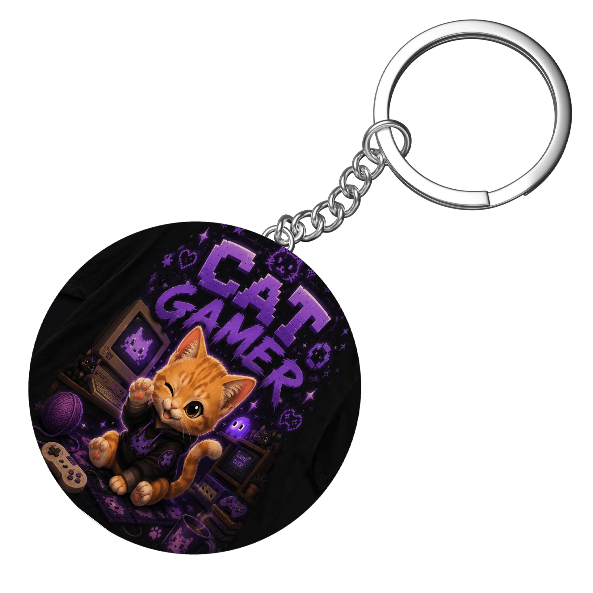 Chaveiro Cat Gamer  - Imagem 4
