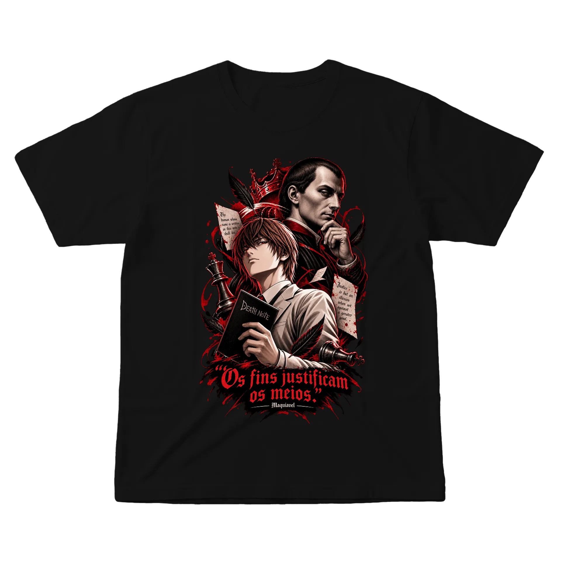 Camiseta Kira e Maquiavel  de Lpandoca — imagem 1 de 6