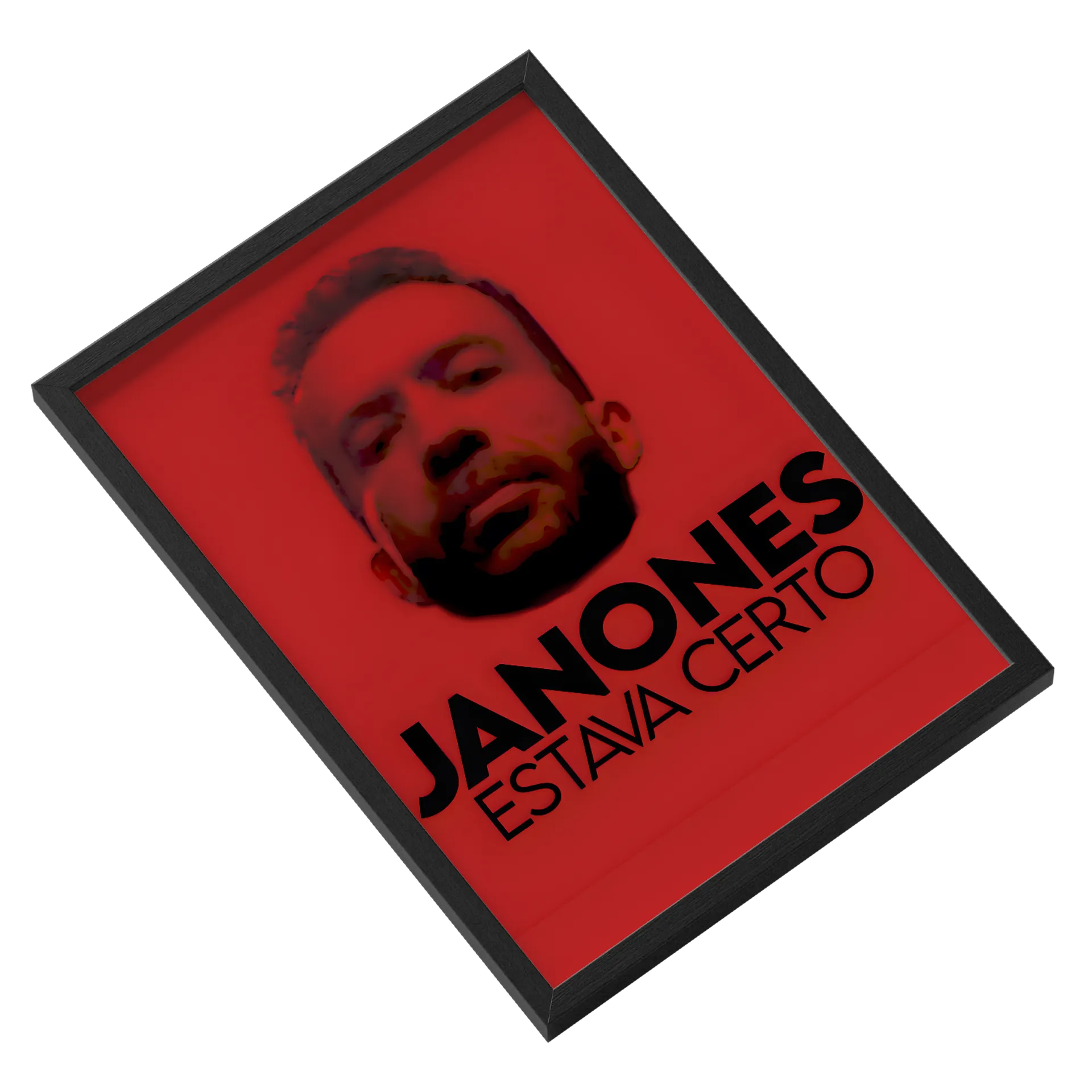 JANONES ESTAVA CERTO Quadro A3 Com Vidro de FAROFEIROS — imagem 2 de 3