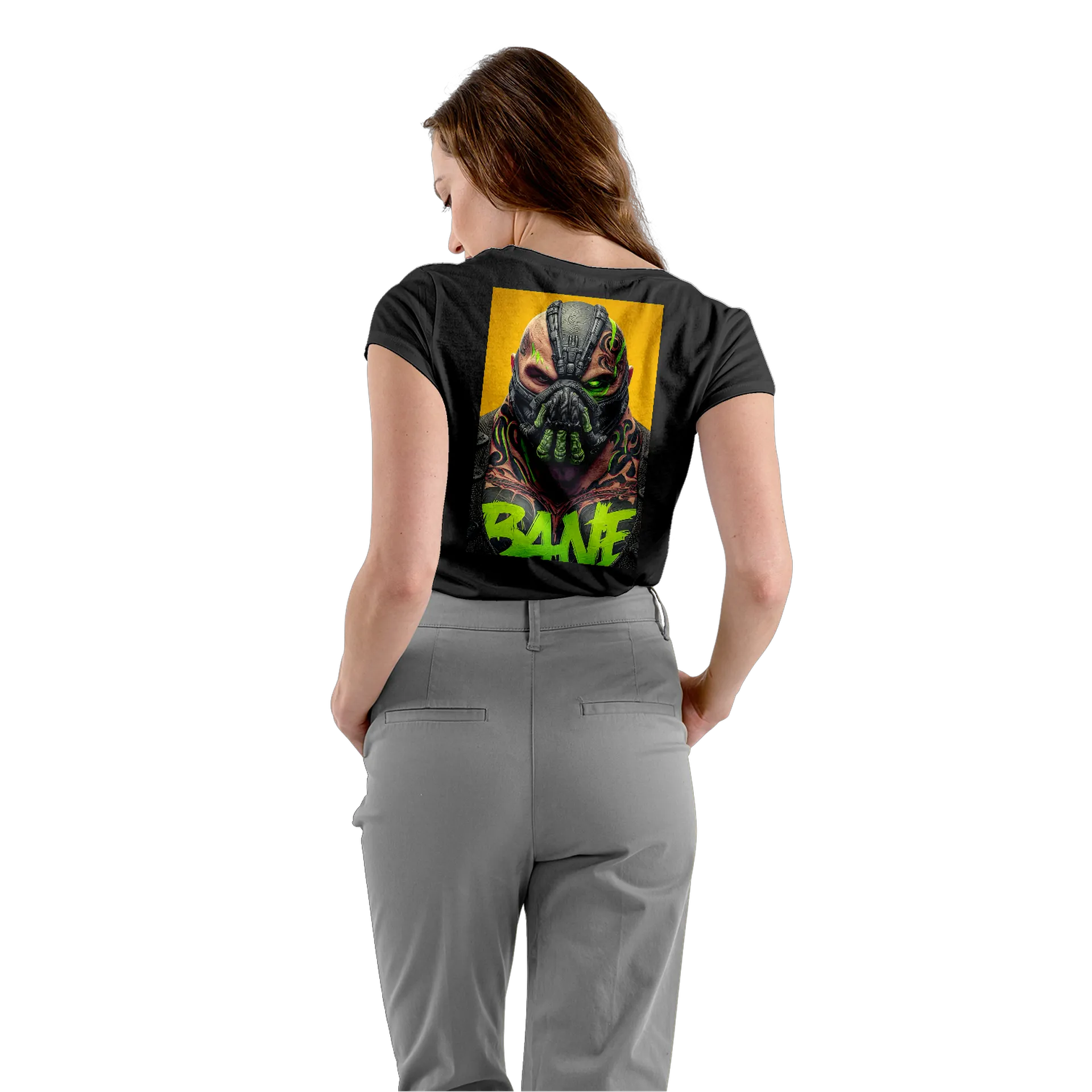 Camiseta Babylook Personagem Mascarado Arte Realista 100% - Imagem 4