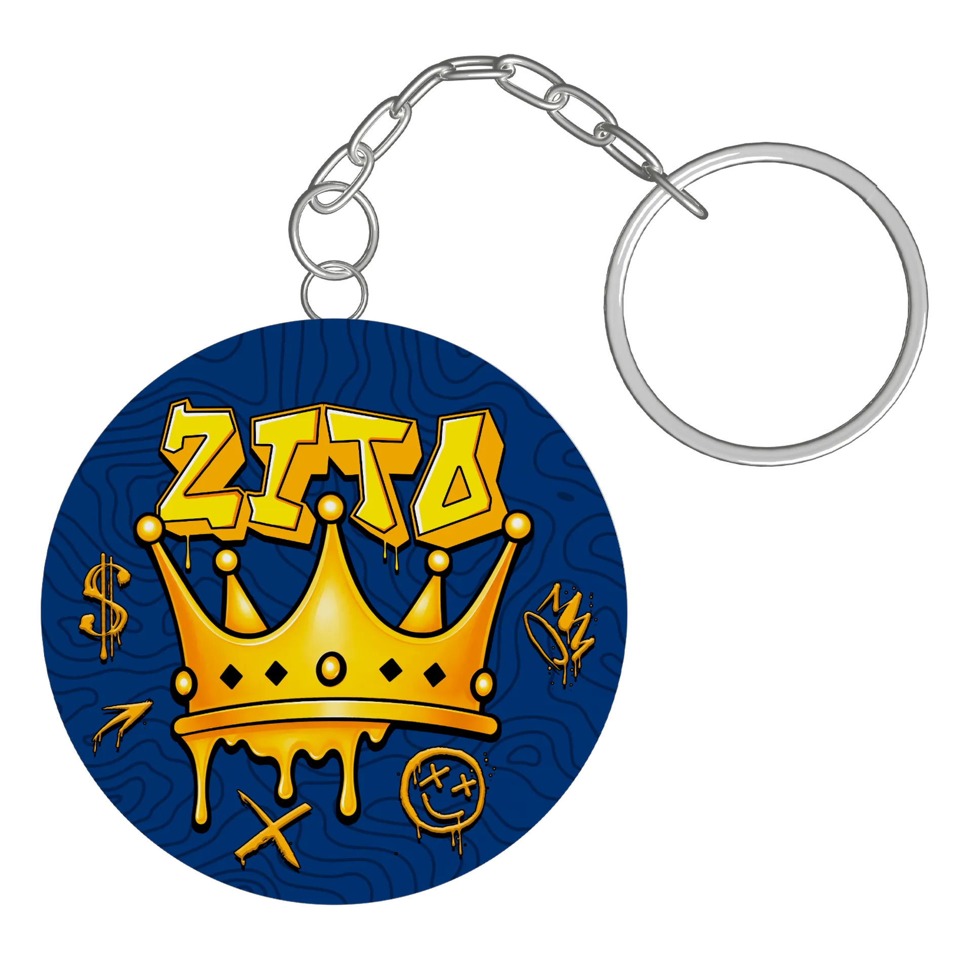 Chaveiro MDF ZITO com Coroa estilo grafite - Imagem 3