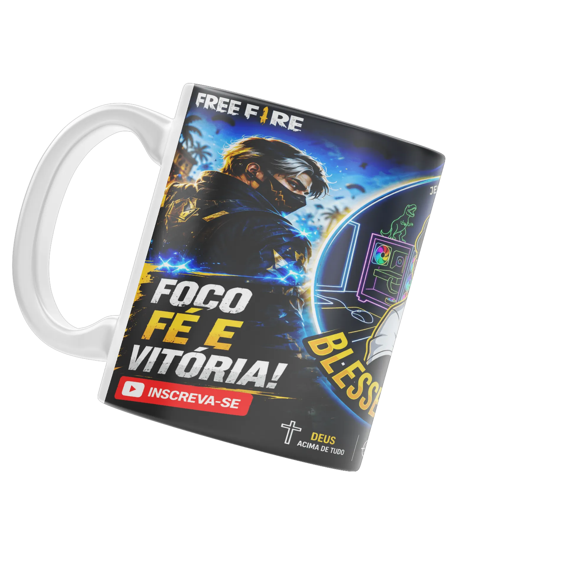 Caneca Personalizada Jesus Ama Voçê 325ml - Imagem 3