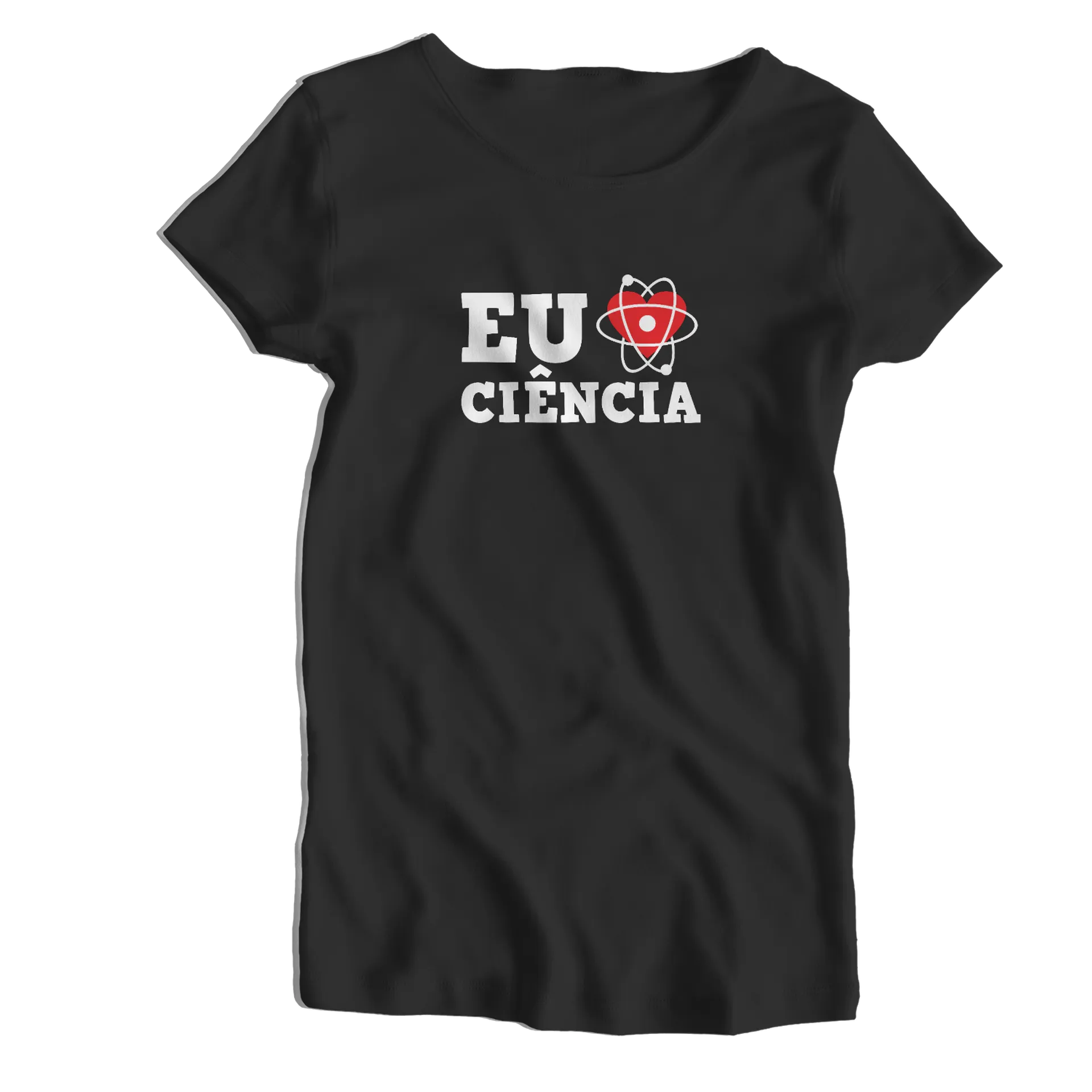 Camiseta Babylook Eu Amo Ciência 100% Algodão - Imagem 1