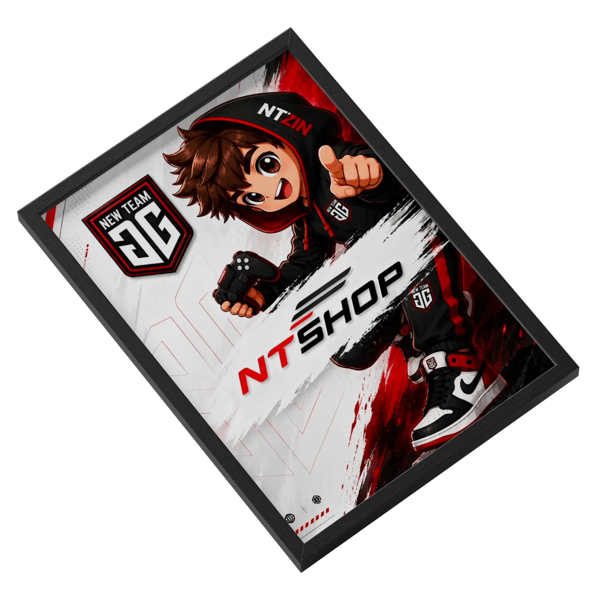 Quadro NEW TEAM GG A3 MDF e Vidro - Imagem 2