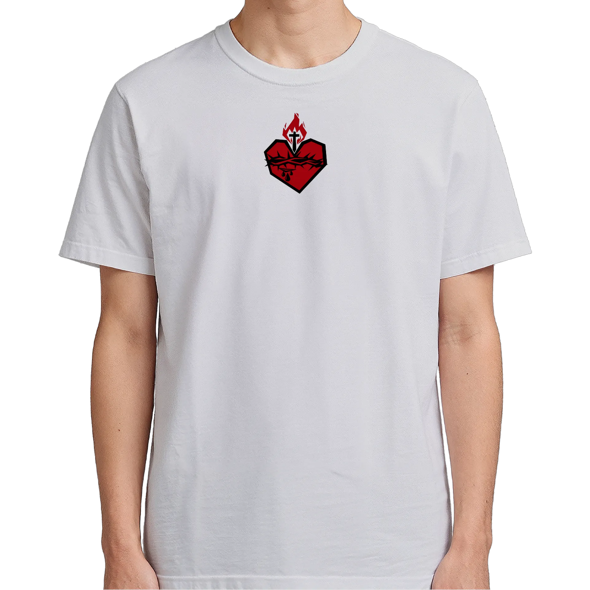 Camiseta - Sagrado Coração de Jesus - Vermelho - Imagem 5