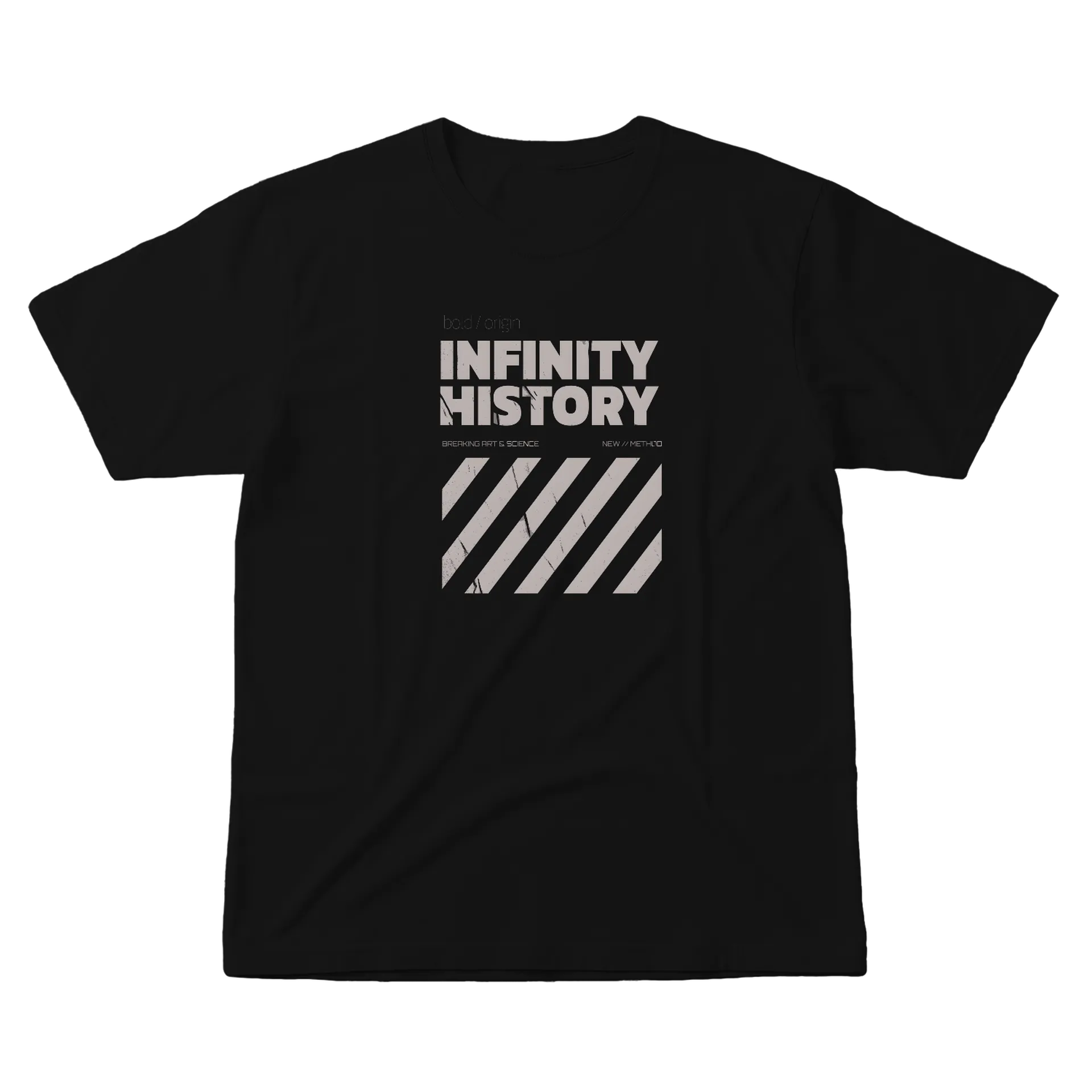 Camiseta Estampa Tipográfica Infinity History  de Infinity History — imagem 1 de 6