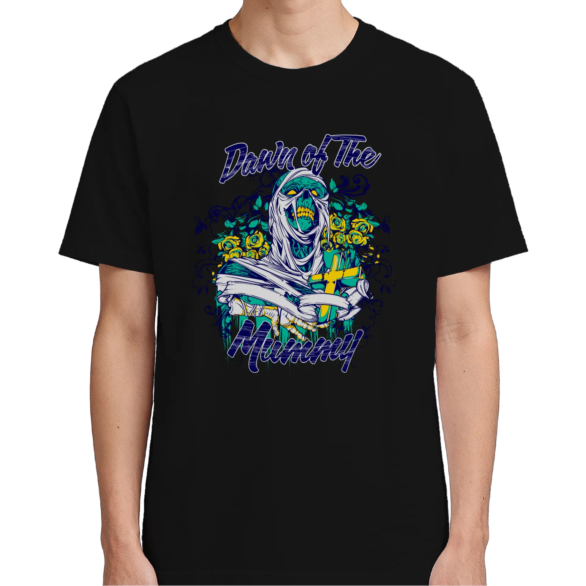 Camiseta Múmia com Cruz 100% Algodão - Imagem 5