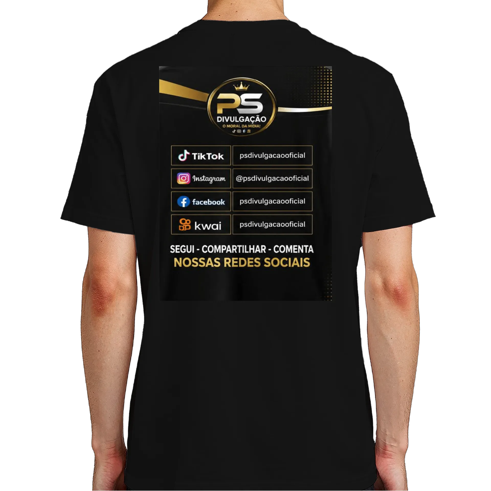 Camiseta personalizada de Ps divulgação  — imagem 6 de 6