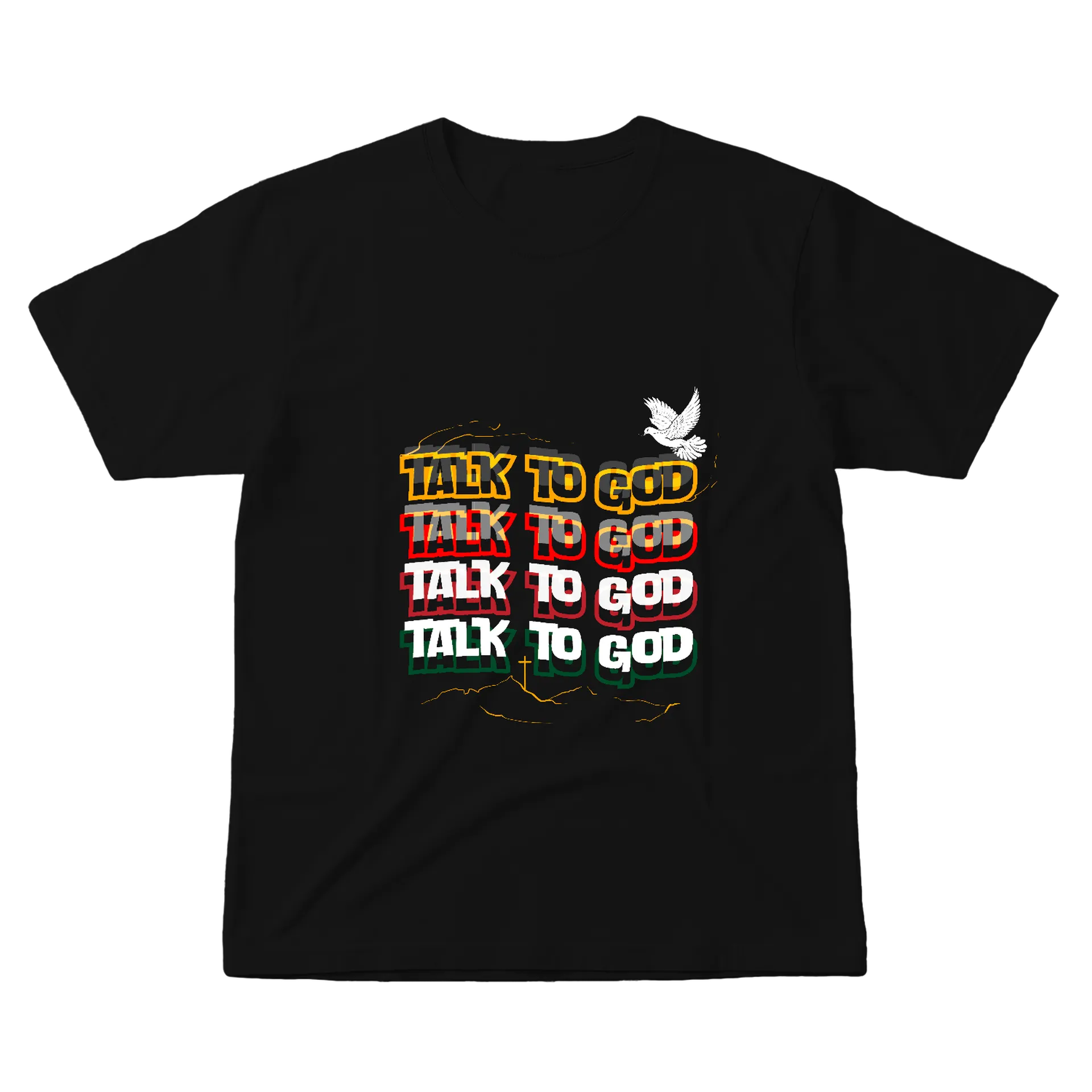 Camiseta Estampa Talk To God 100% Algodão - Imagem 1