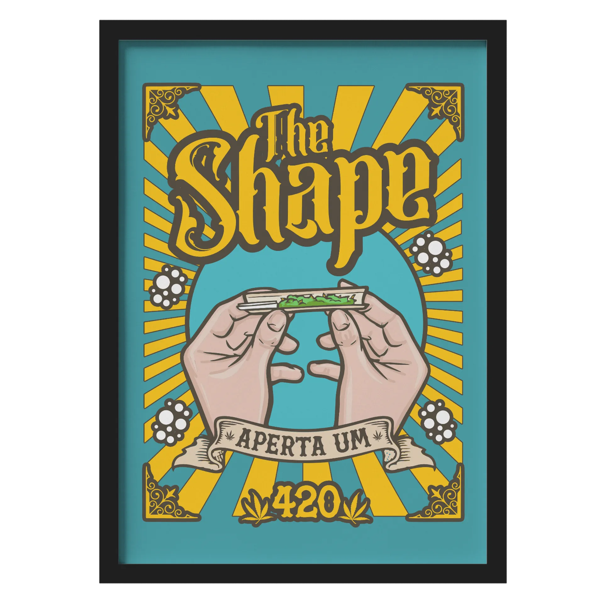 Quadro Arte The Shape 420 A3 MDF e Vidro - Imagem 1
