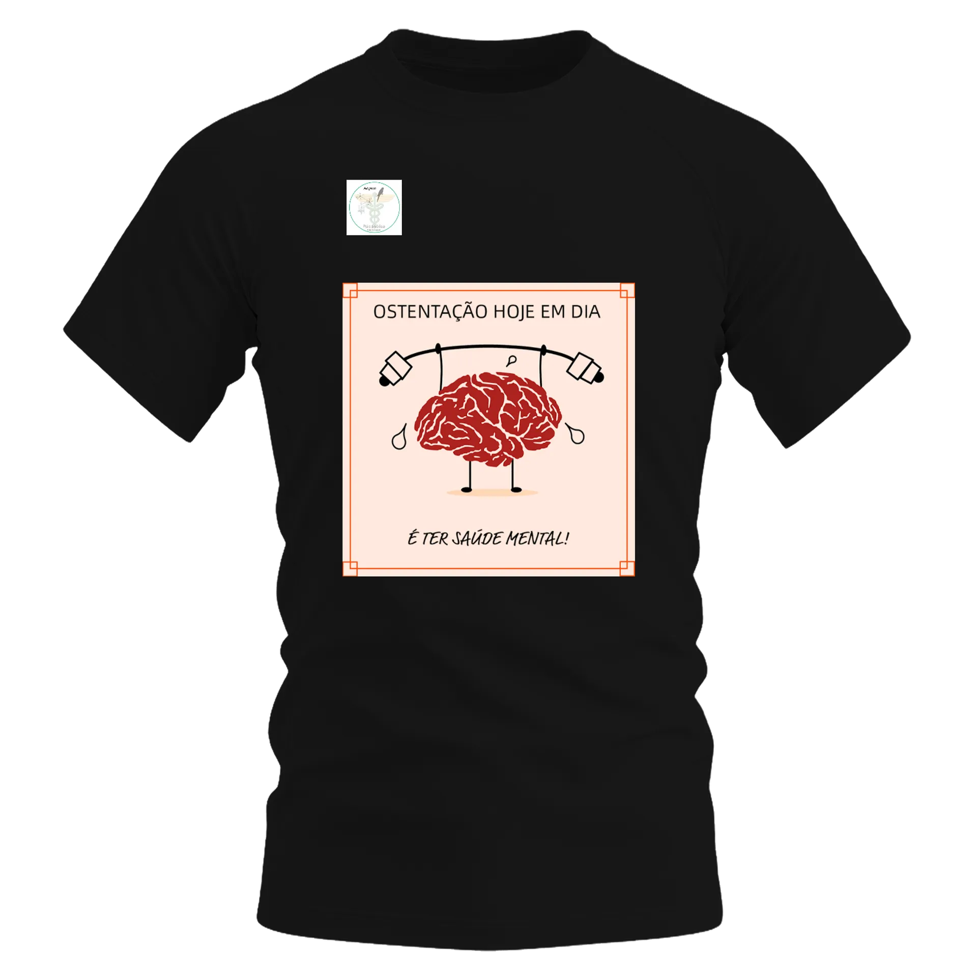 Camiseta Dry Fit Cérebro Levantando Peso 100% Polyester - Imagem 1