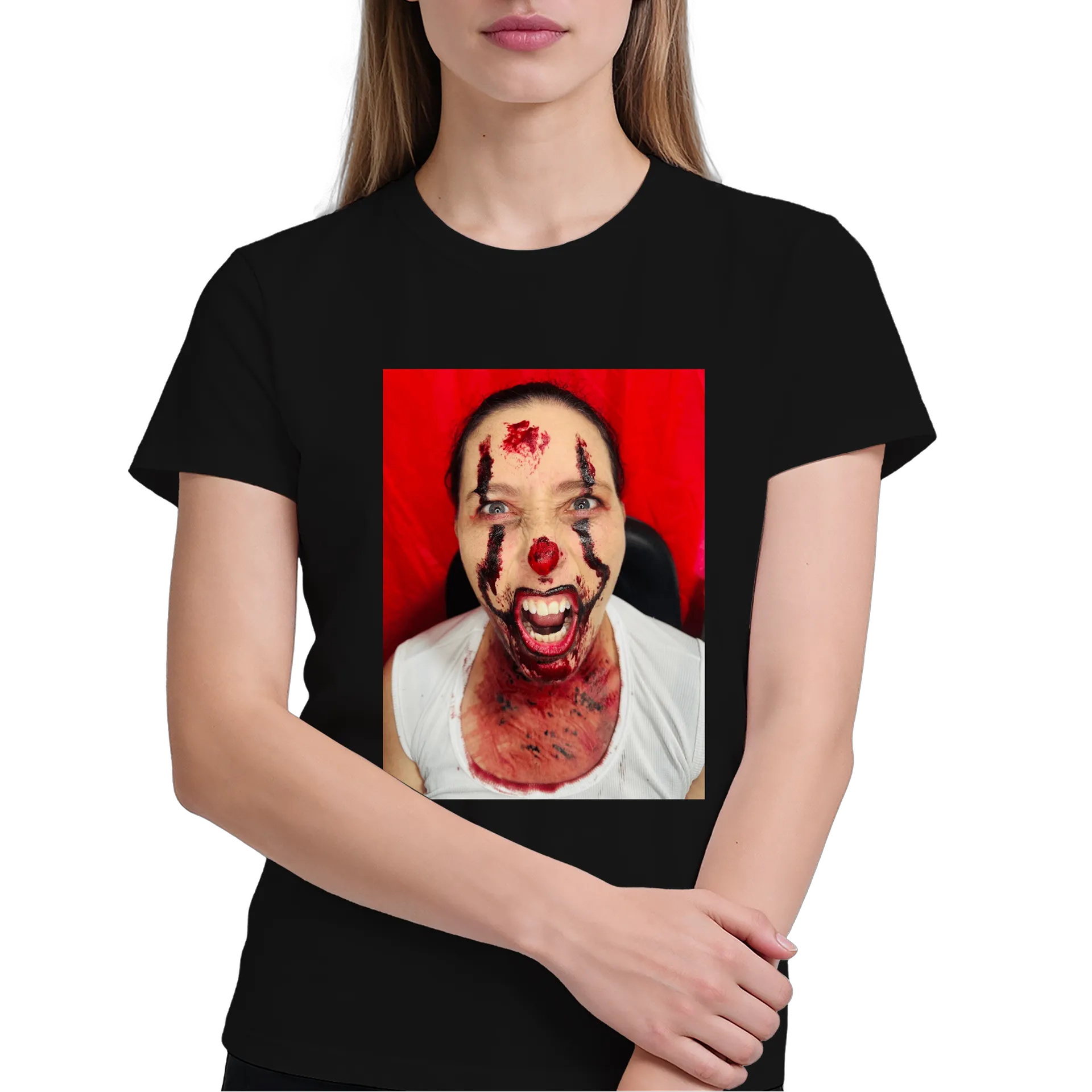 Camiseta Palhaço Assassino Preto 100% Algodão - Imagem 4