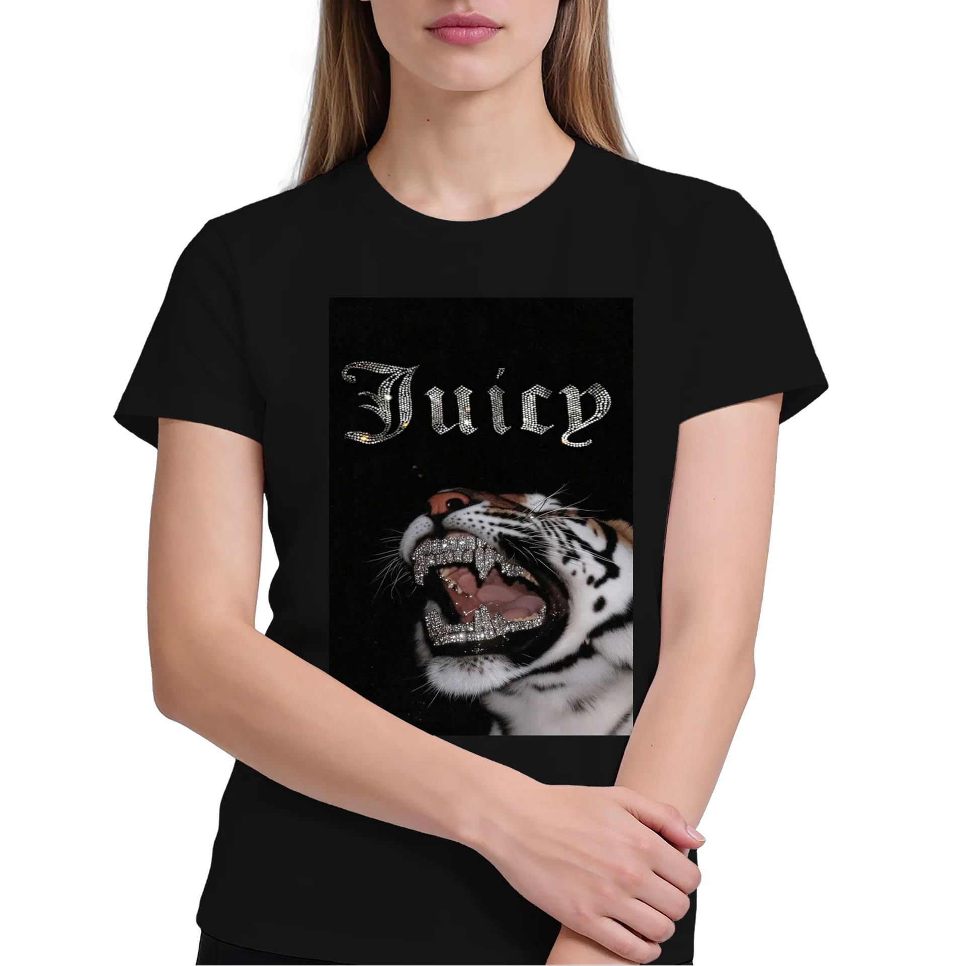 Camiseta Tigre Dente de Ouro 100% Algodão - Imagem 4
