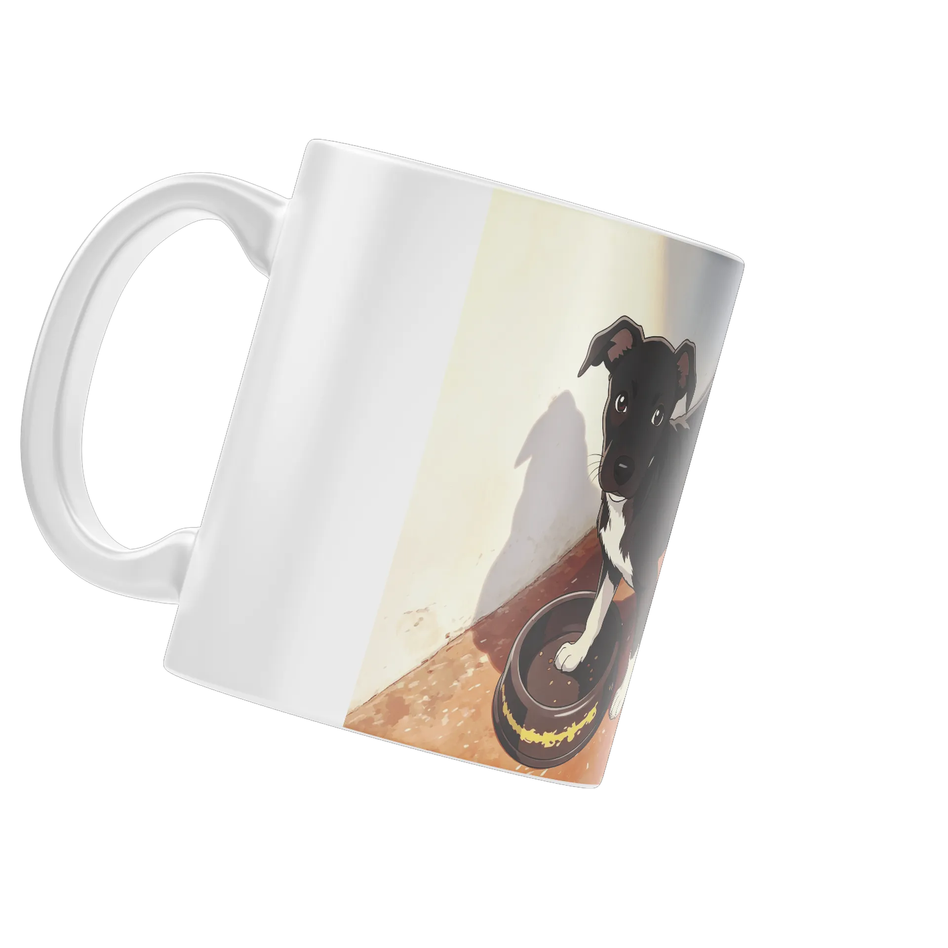Caneca Animais Filhote Preto Branco 325ml - Imagem 4