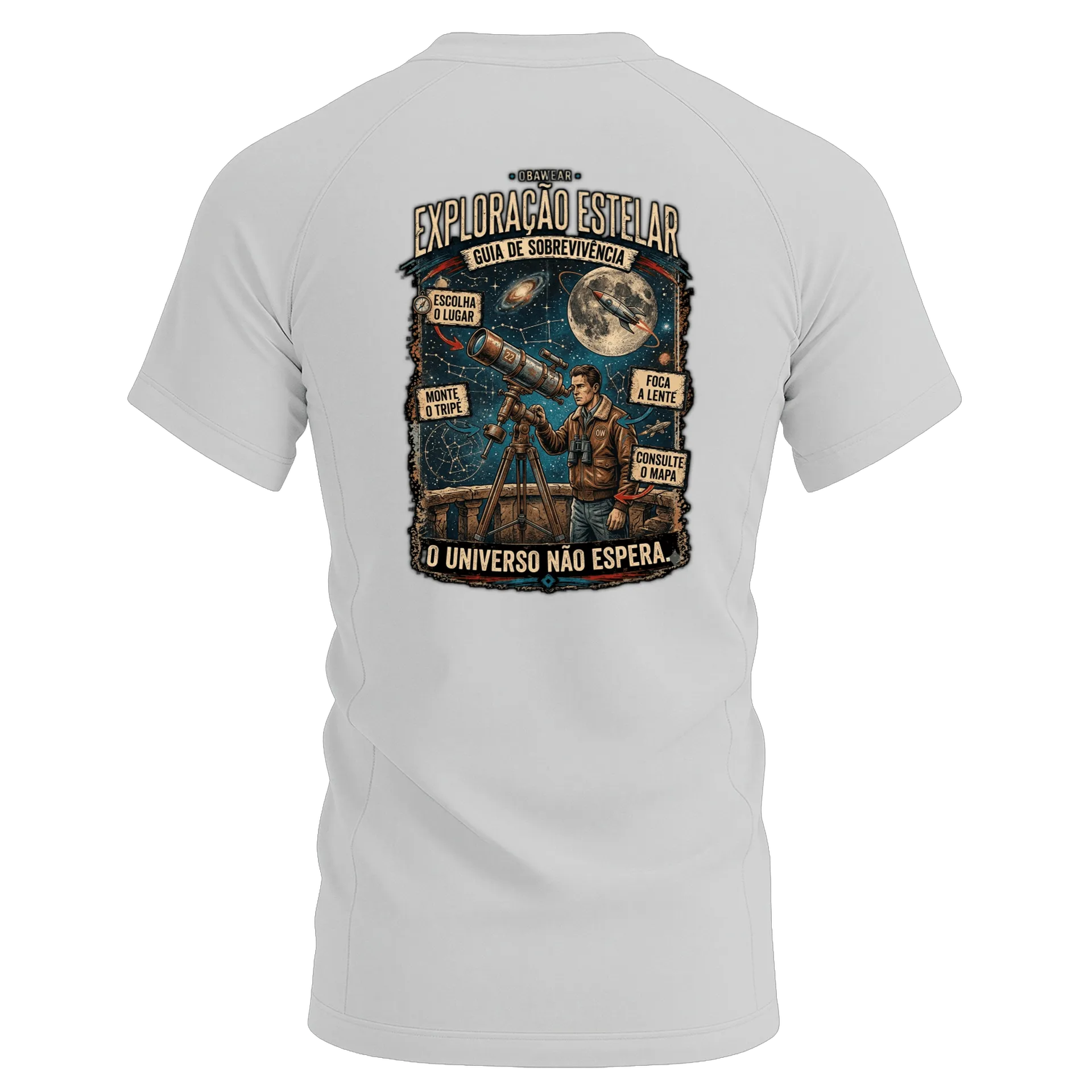 Camiseta DryFit OBAWEAR Exploração EspacialEs - Imagem 2