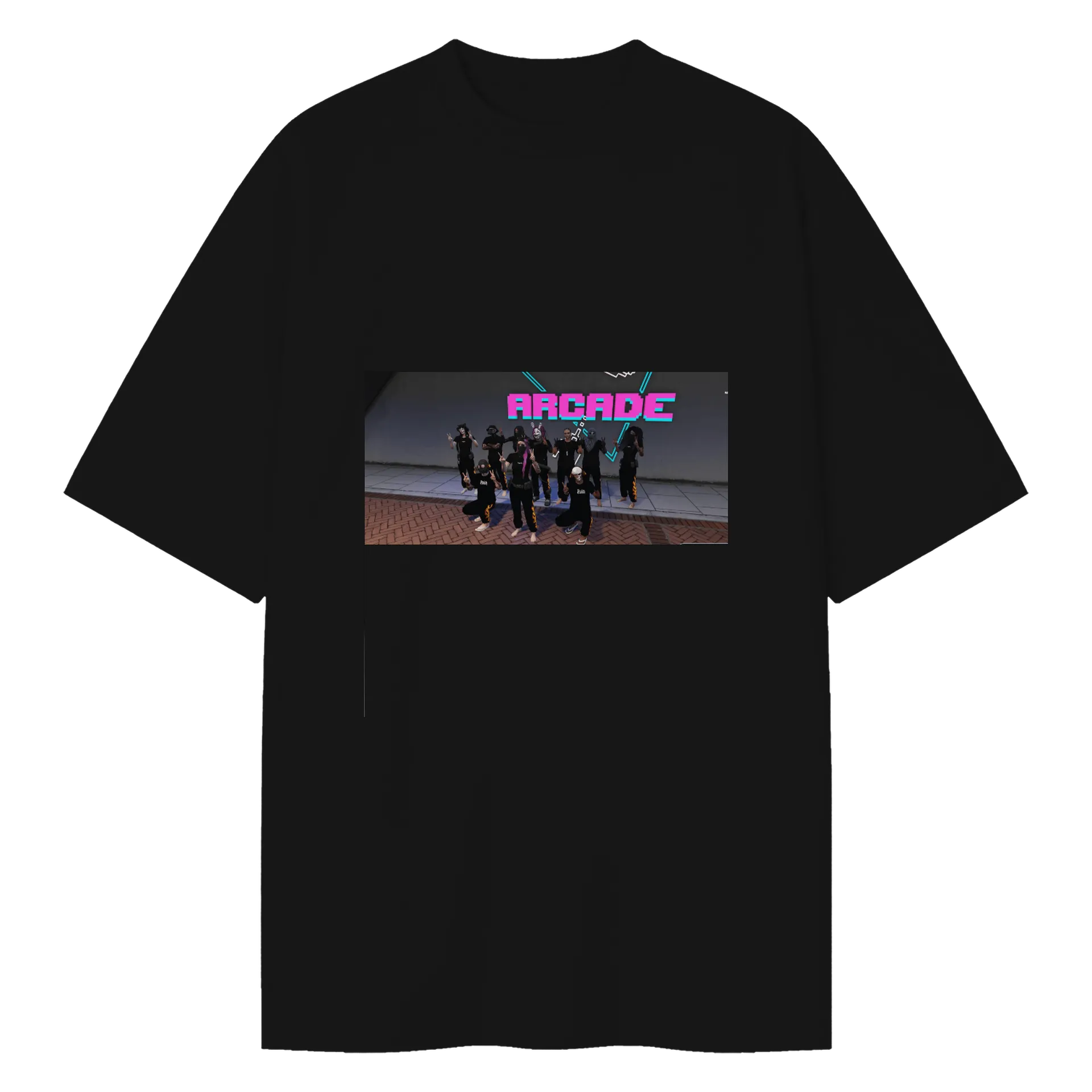 Camiseta Oversized jeffimroleplay & arcade - Imagem 1