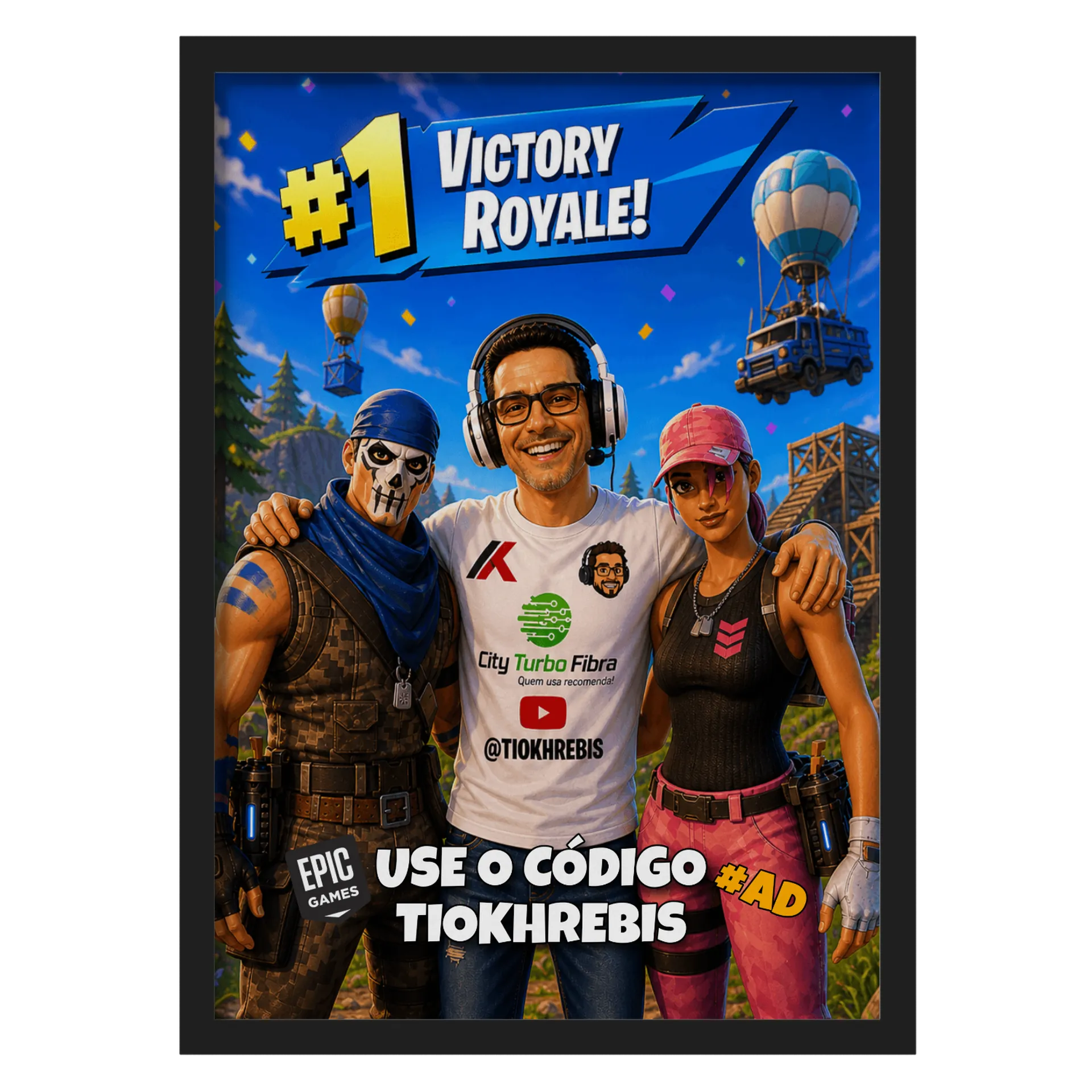Quadro Personalizado A3 MDF e Vidro - Imagem 1