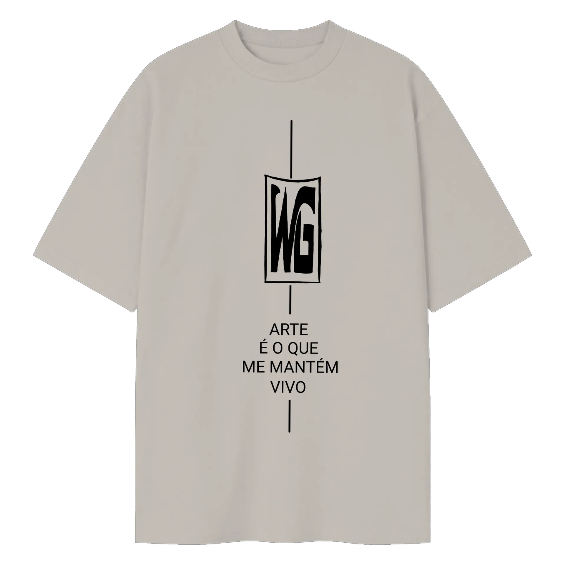 Camiseta Oversized Elfo Realista em Preto e Branco - Imagem 2