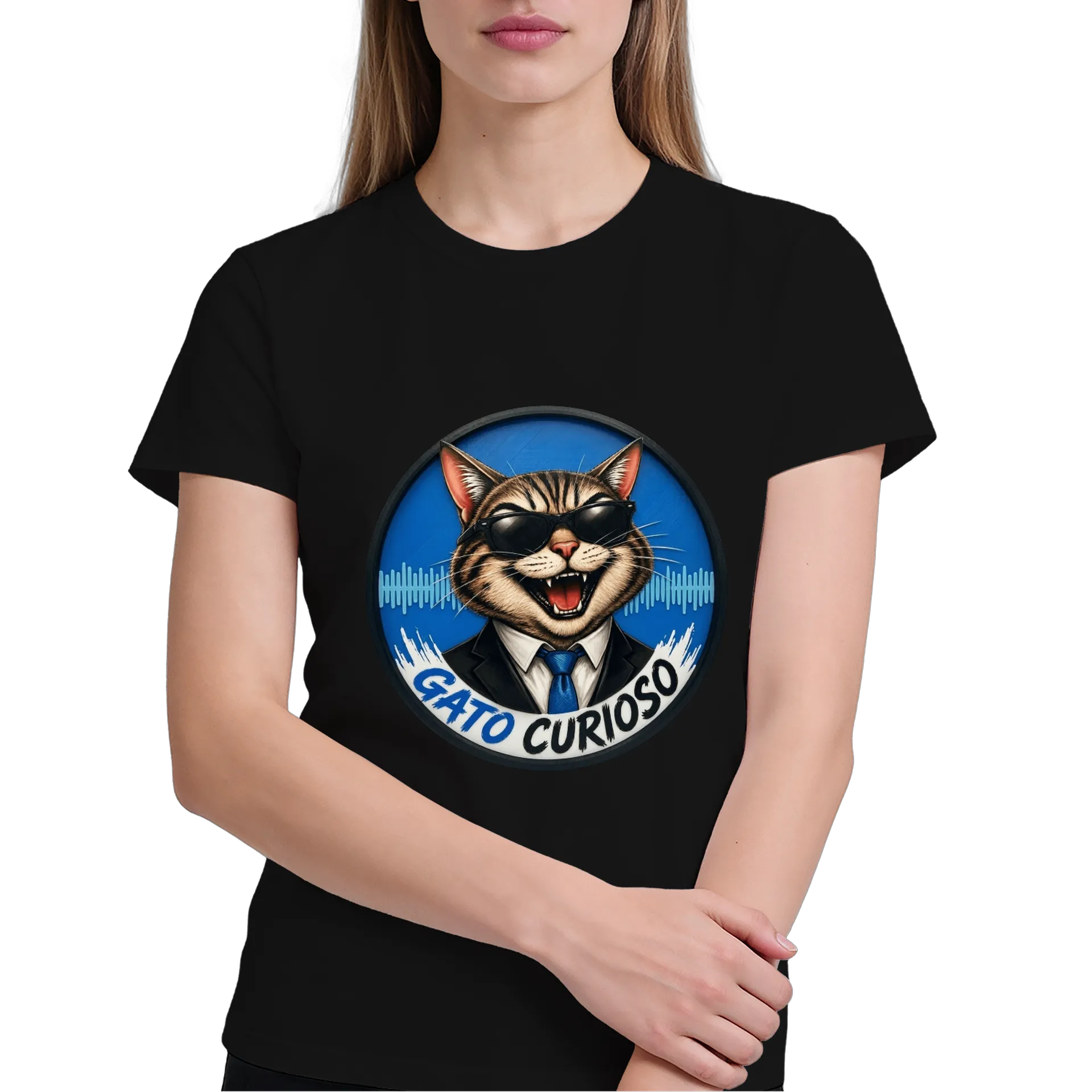 Camiseta Gato Curioso - Imagem 3