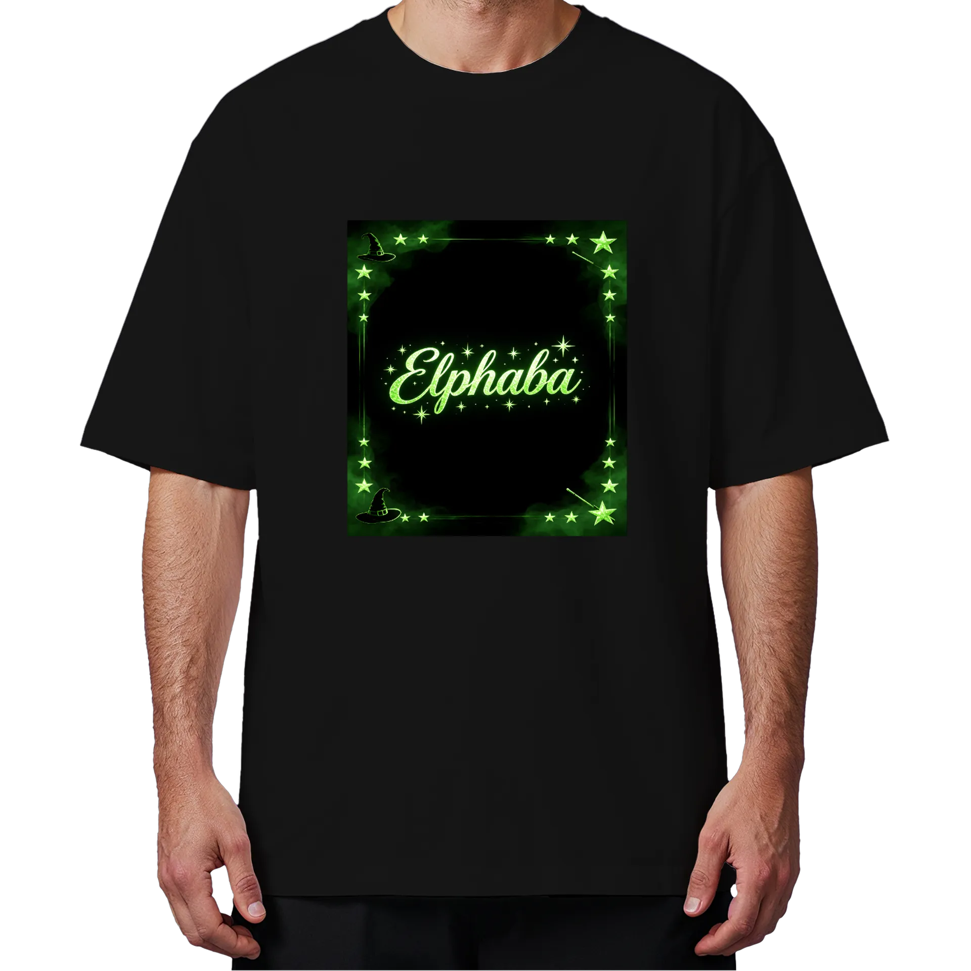 Camiseta Oversized Esferas Neon Verde 100% Algodão - Imagem 4