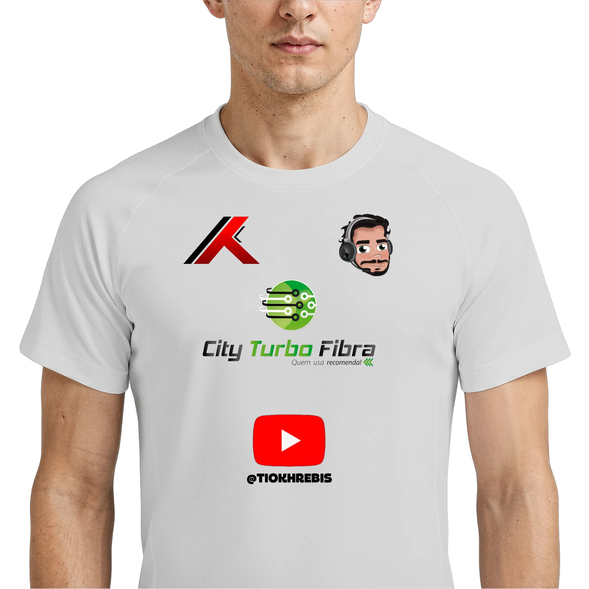 Camiseta Dry Fit Estampa Oficial streaming 100% Polyester - Imagem 4
