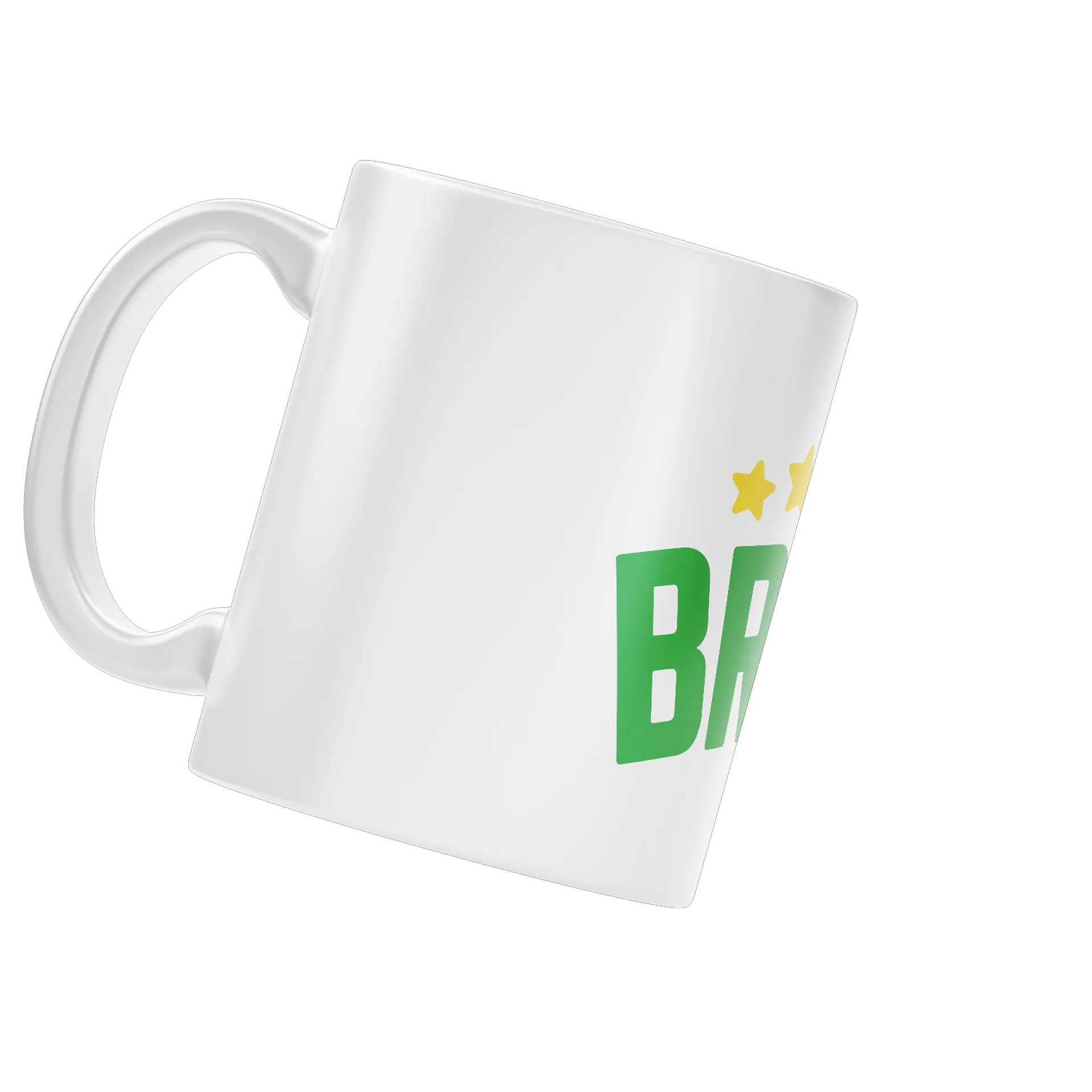 Caneca Estampa Tipográfica Brasil com Estrelas 325ml de DIEGO DITRIX — imagem 2 de 4