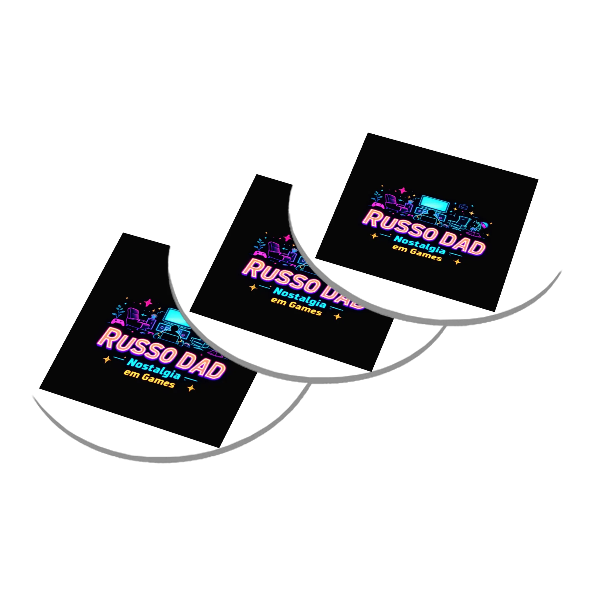 Porta-copo MDF Tema Nostalgia em Games neon colors de Russo Dad Nostalgia em Games — imagem 2 de 3