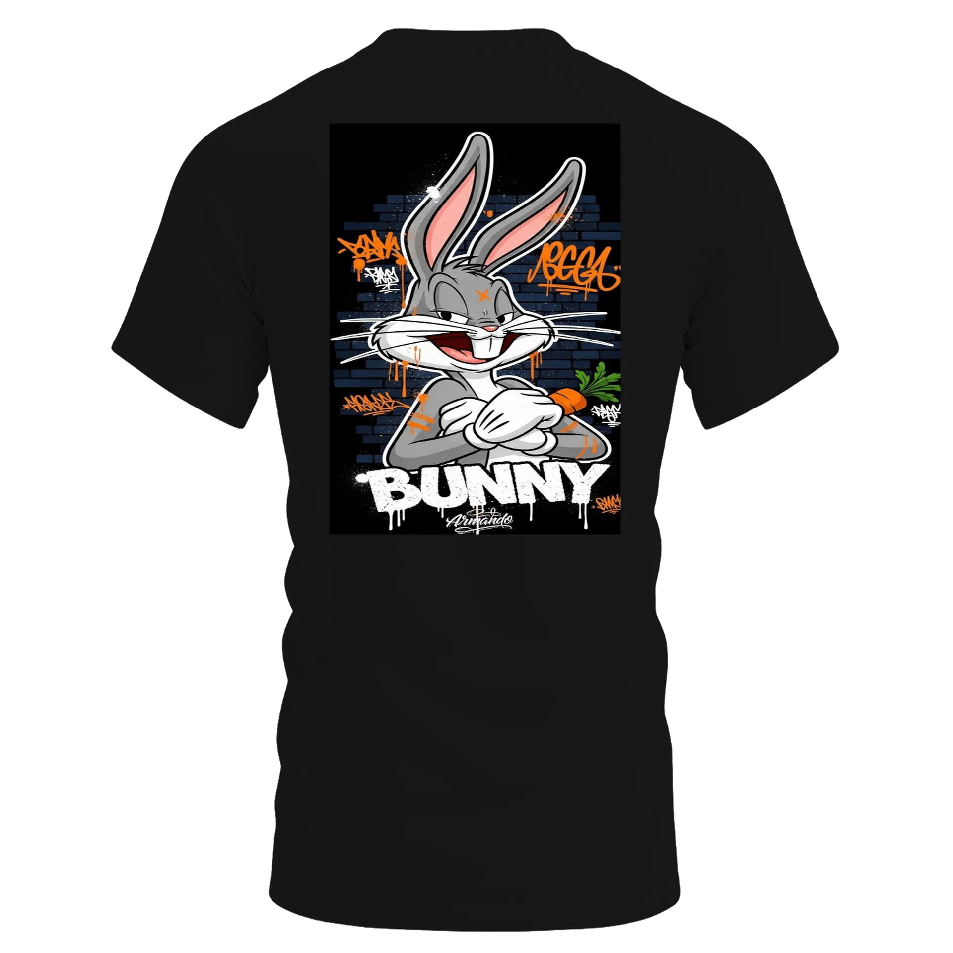 Camiseta Dry Fit Coelho Estilo Graffiti 100% Polyester de Halik
