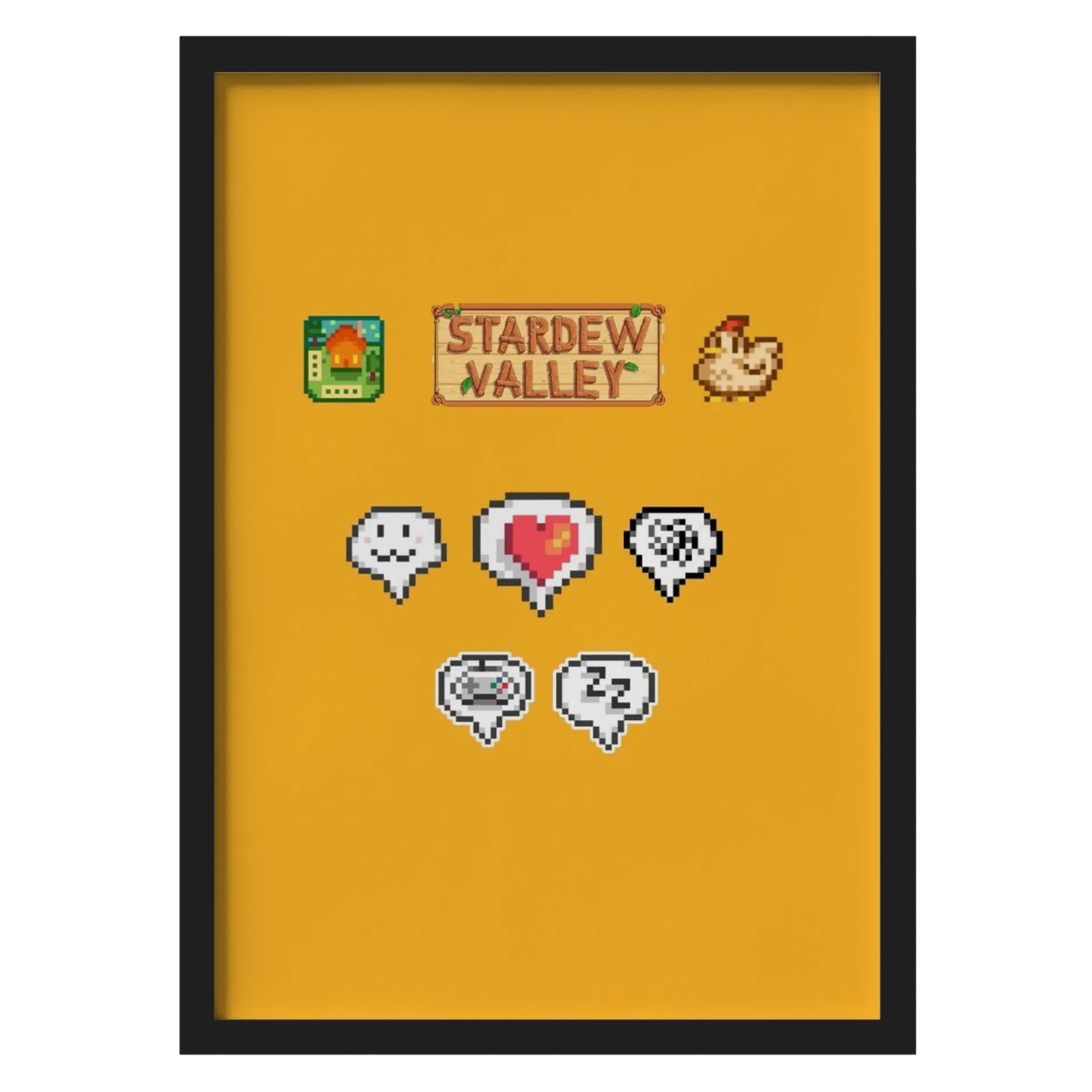 Quadro A3 Stardew Valley A2 Com Vidro - Imagem 1