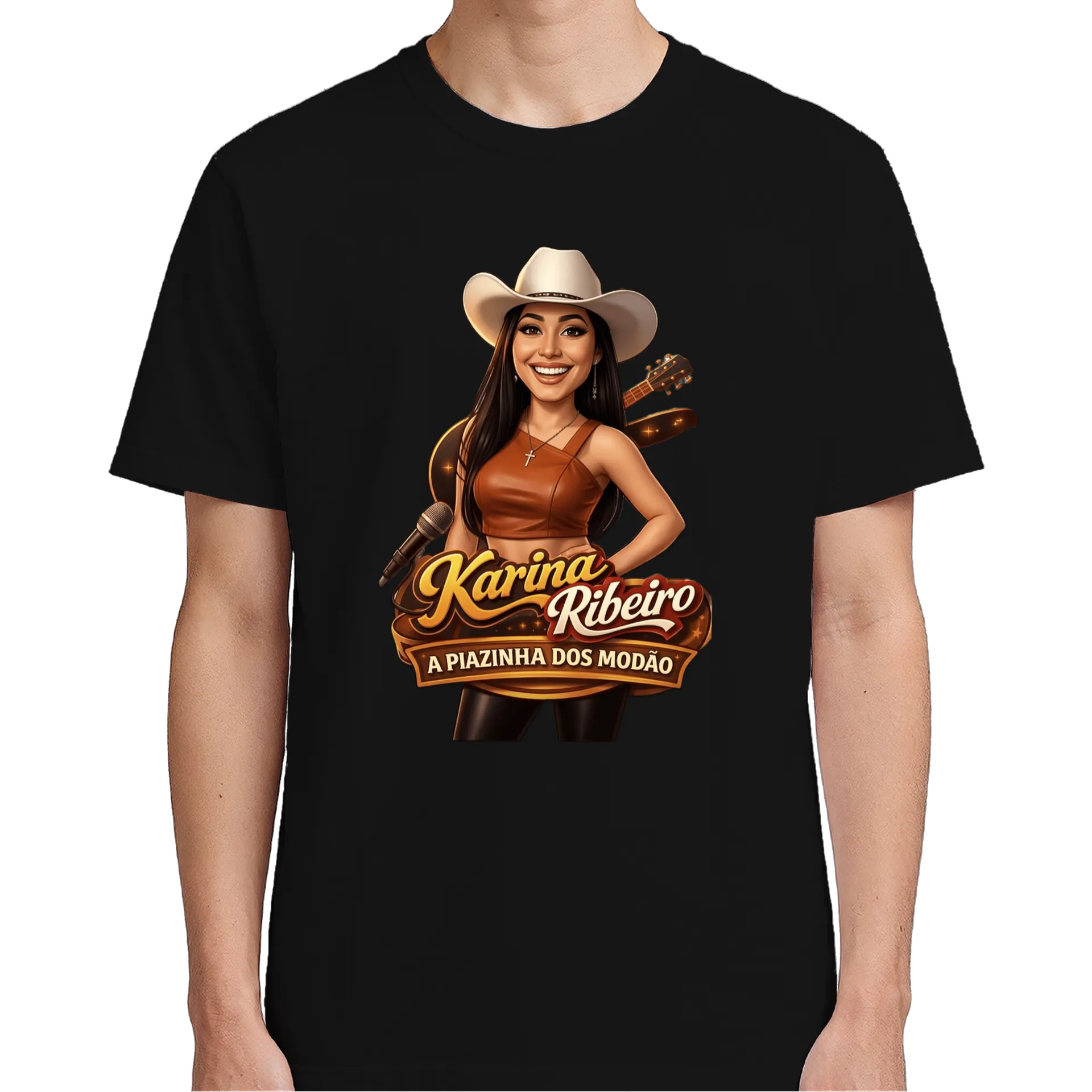 Camiseta Karina Ribeiro Estampa Country 100% Algodão - Imagem 5