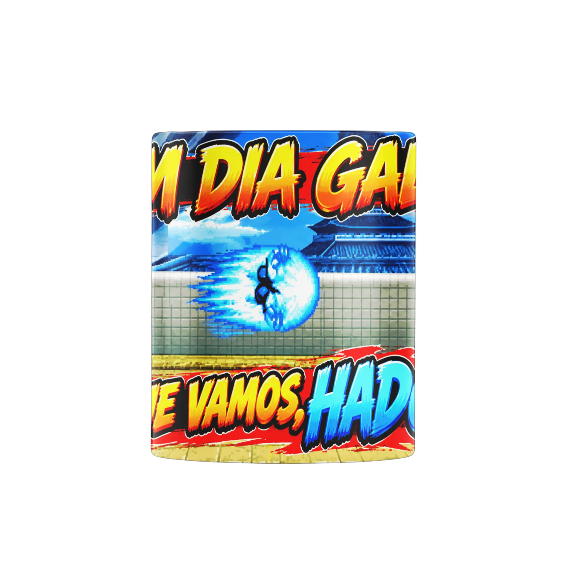 Caneca Luta de Videogame Bom Dia Galera HADOUKEN 325ml de PRISMA GAMER — imagem 2 de 4