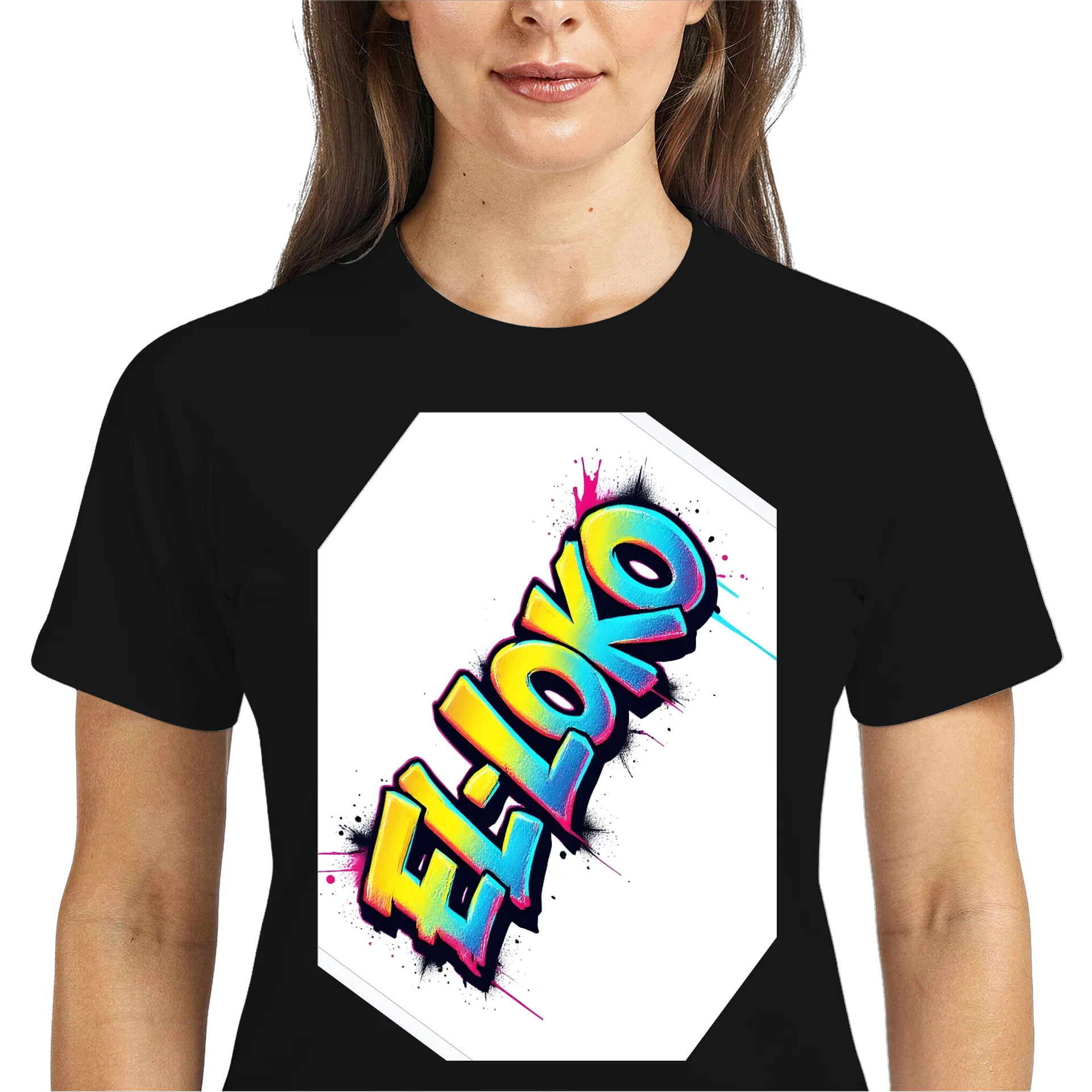 Camiseta Dry Fit Grafite Neon Art 100% Polyester - Imagem 3