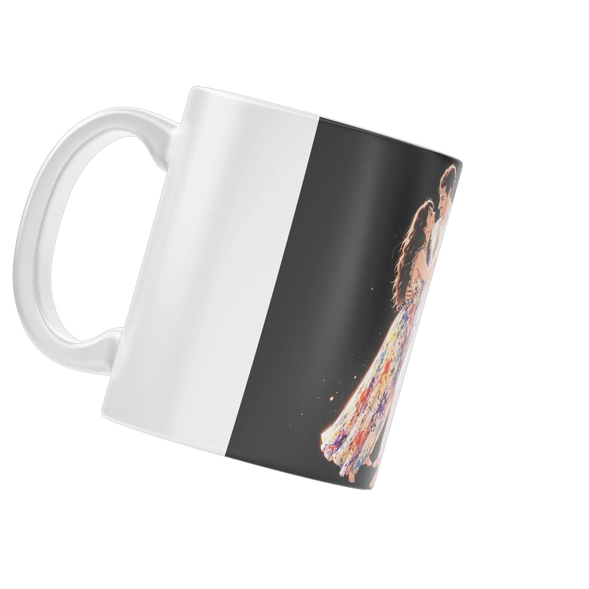 Caneca Cerâmica Casal Dança Romântica 325ml - Imagem 4