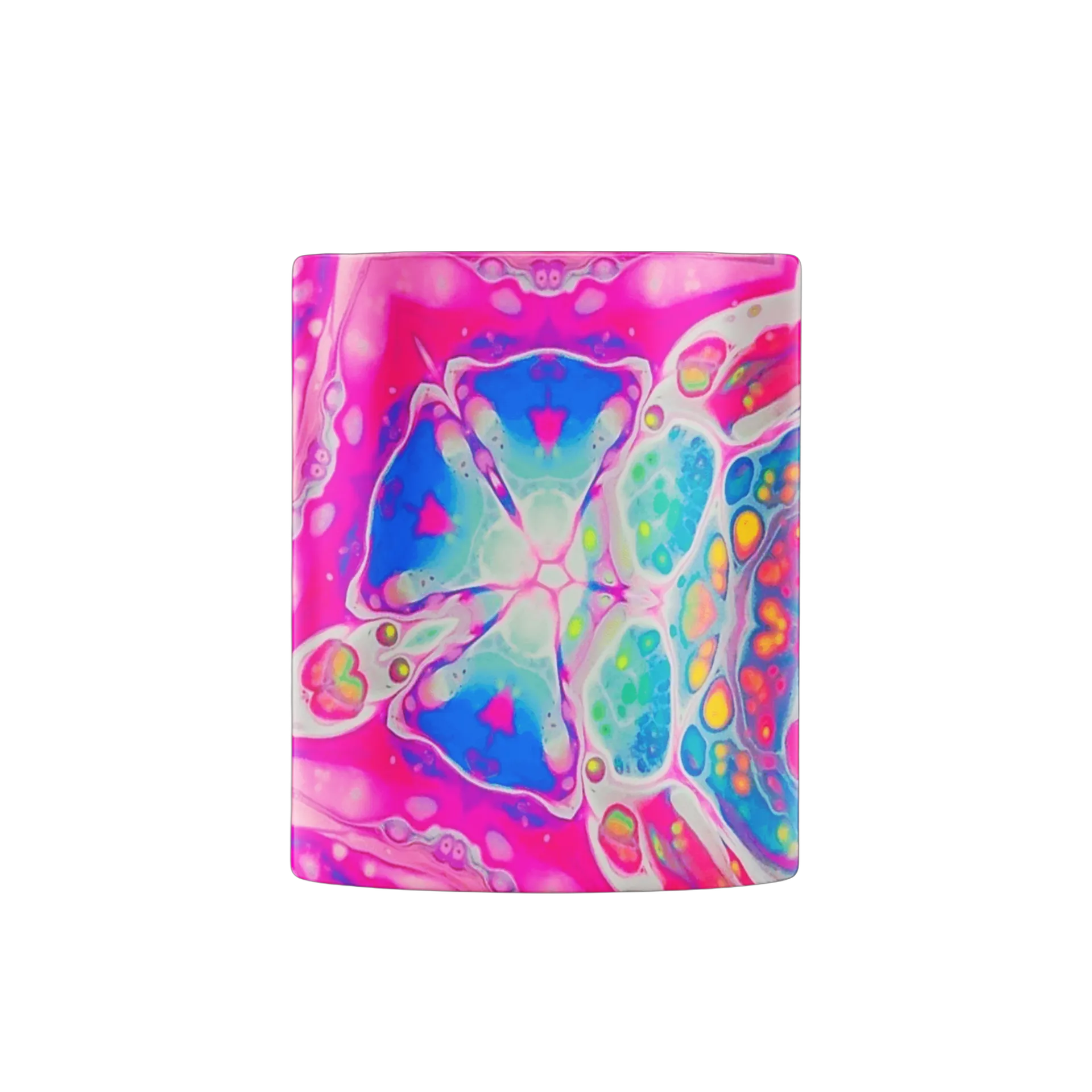 Caneca Porcelana Estampa Colorida Abstrata 325ml - Imagem 2