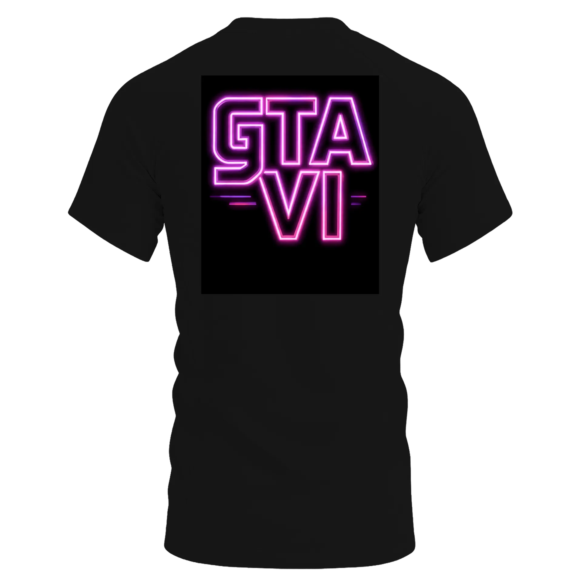 Camiseta Dry Fit GTA VI Neon Tipográfica 100% Poliéster - Imagem 2